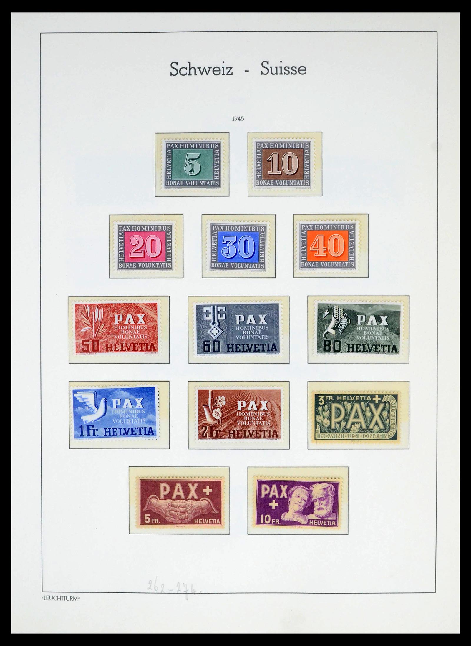 39420 0028 - Postzegelverzameling 39420 Zwitserland 1862-1974.