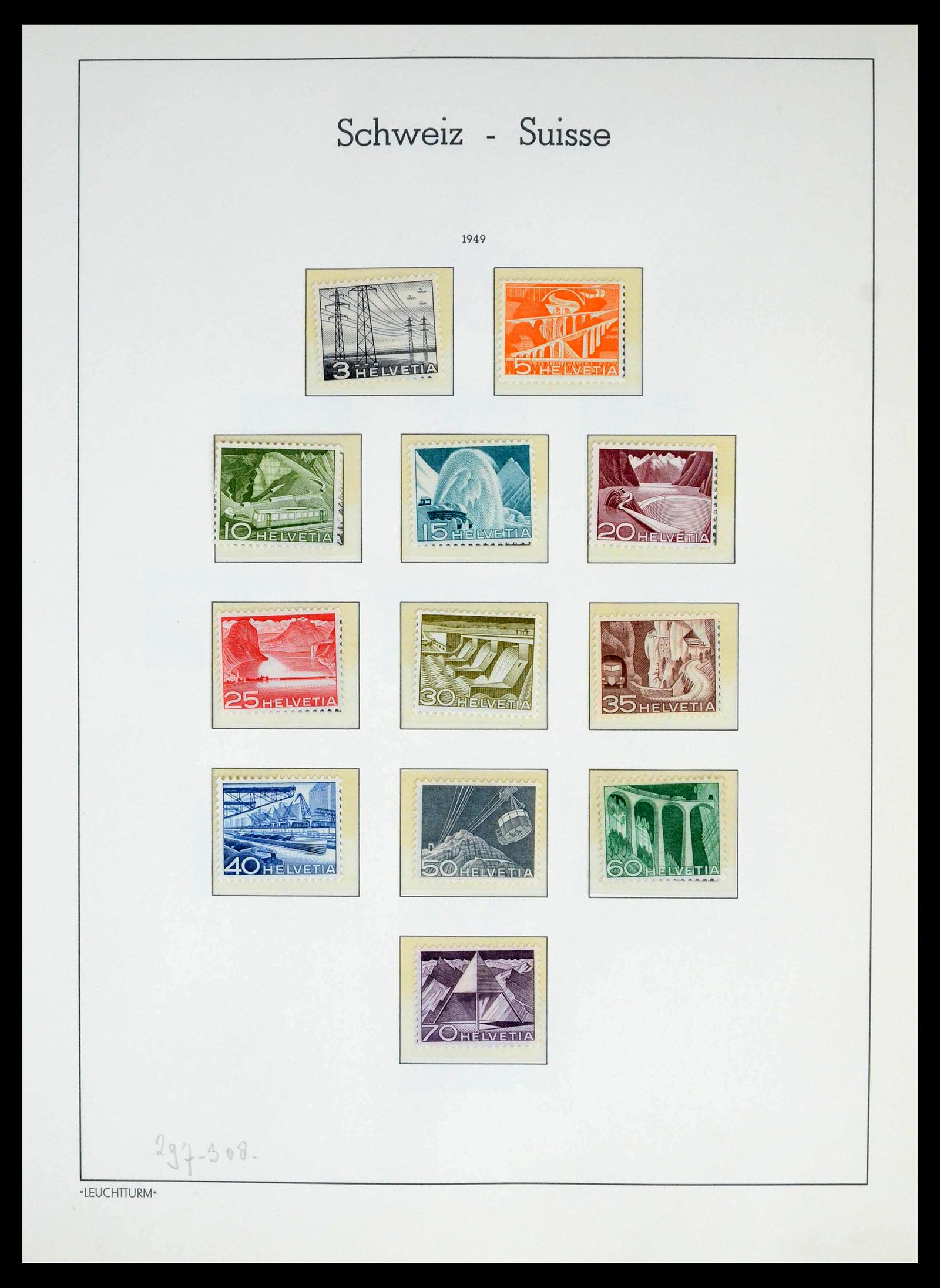 39420 0031 - Postzegelverzameling 39420 Zwitserland 1862-1974.
