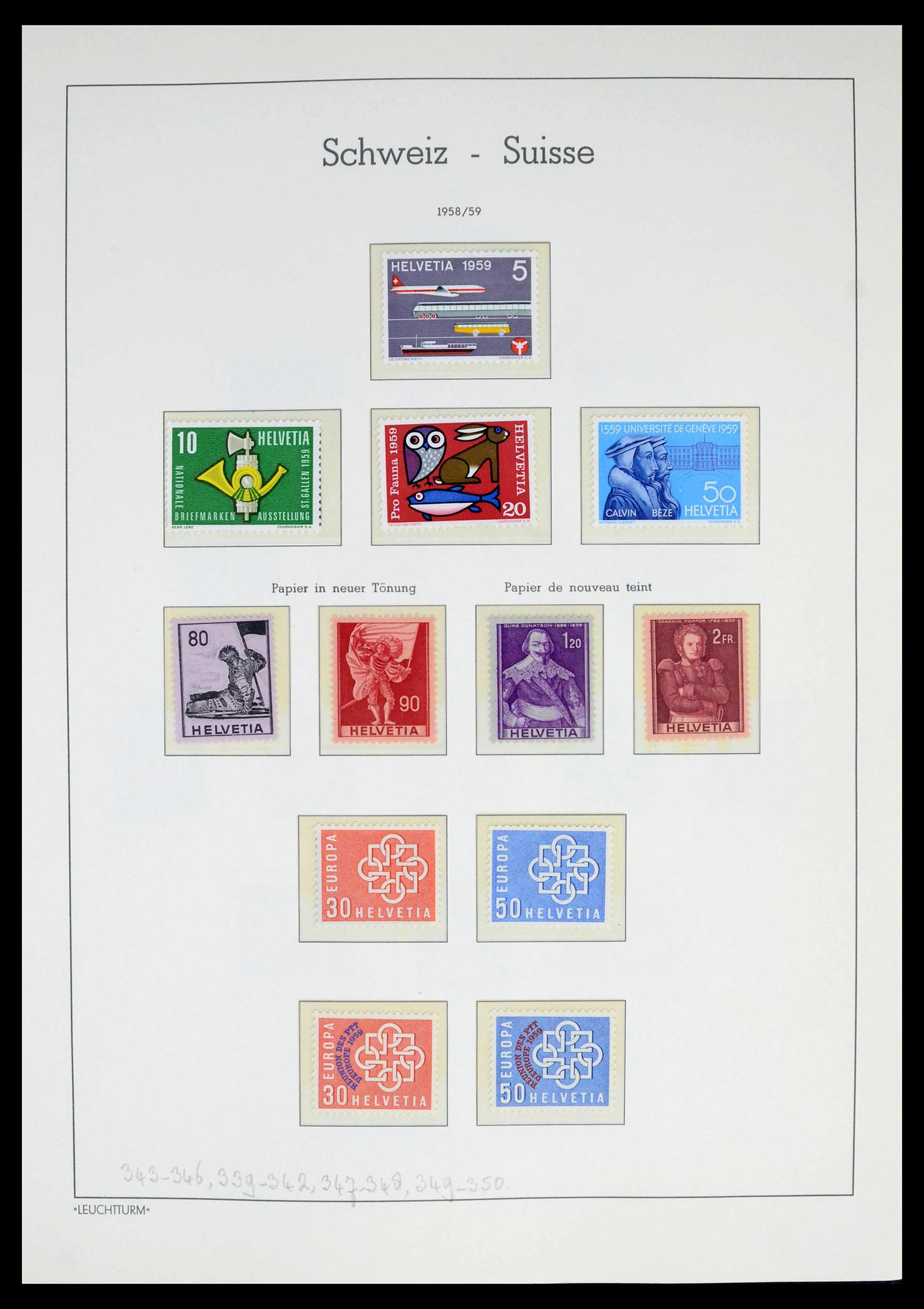 39420 0035 - Postzegelverzameling 39420 Zwitserland 1862-1974.