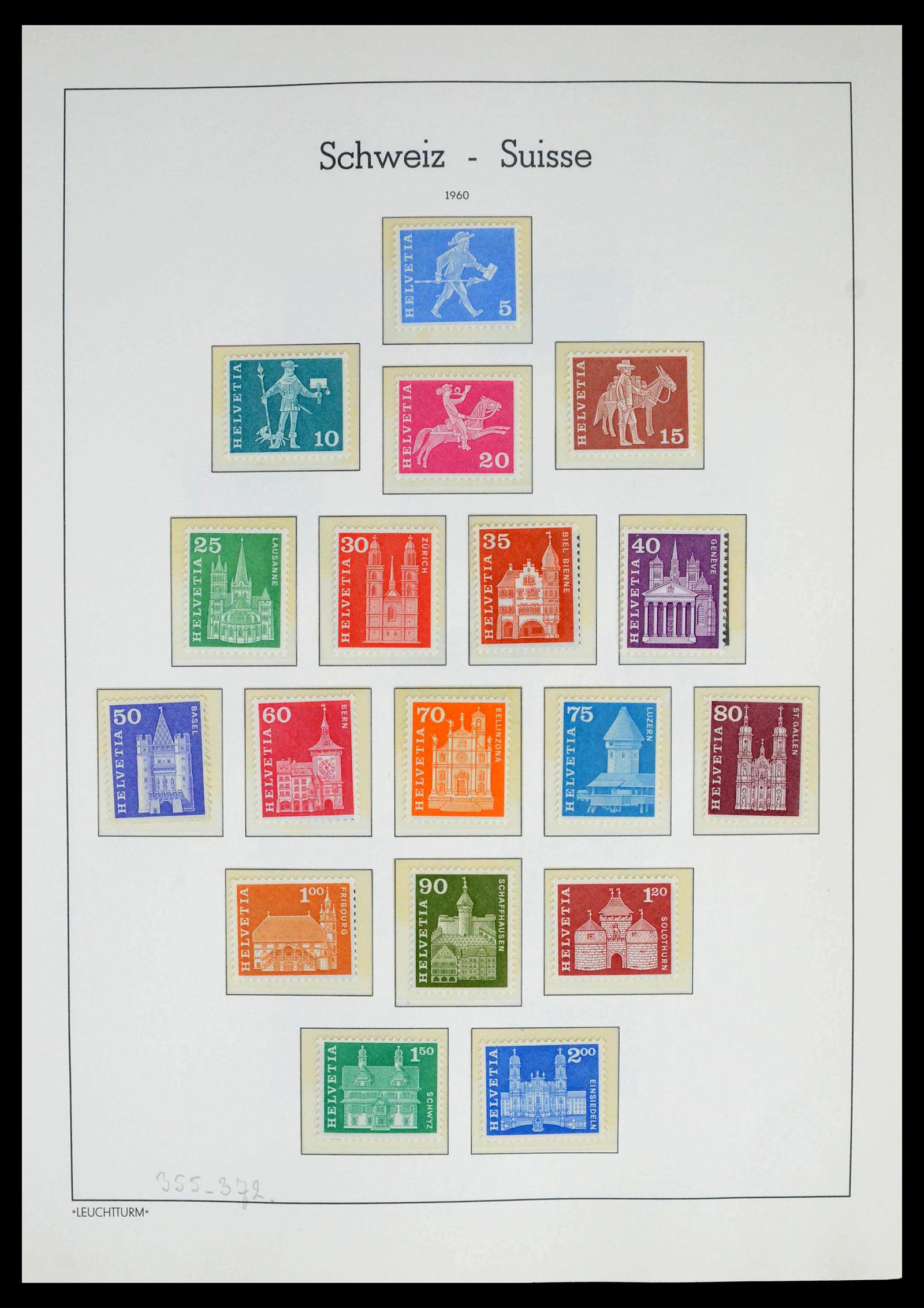 39420 0036 - Postzegelverzameling 39420 Zwitserland 1862-1974.