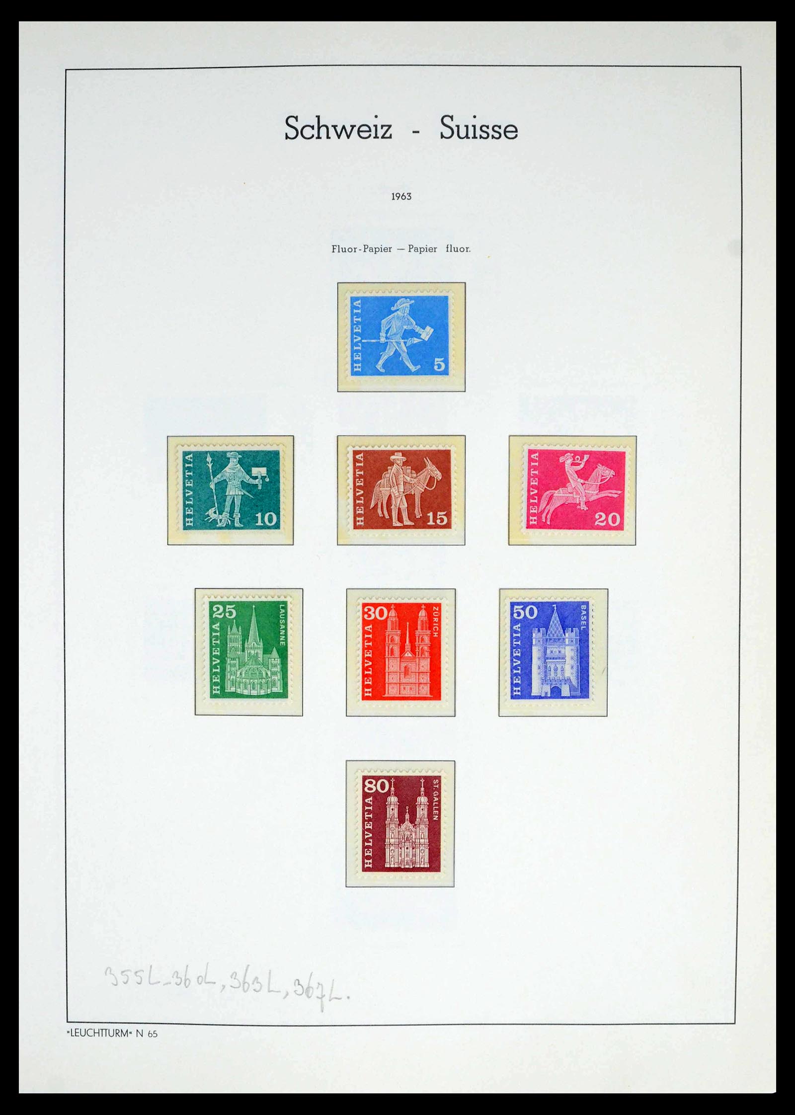 39420 0041 - Stamp collection 39420 Switzerland 1862-1974.