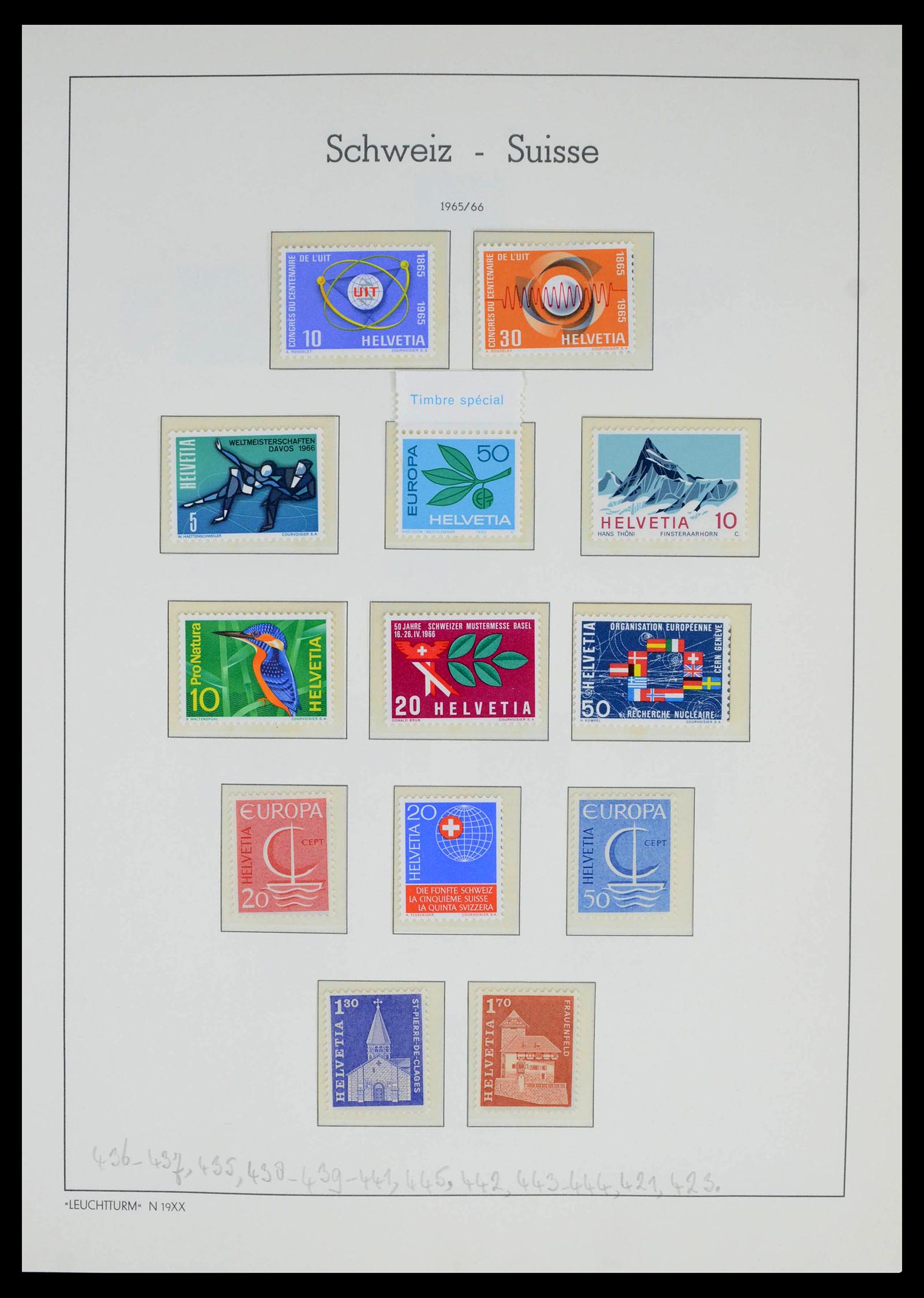 39420 0044 - Stamp collection 39420 Switzerland 1862-1974.