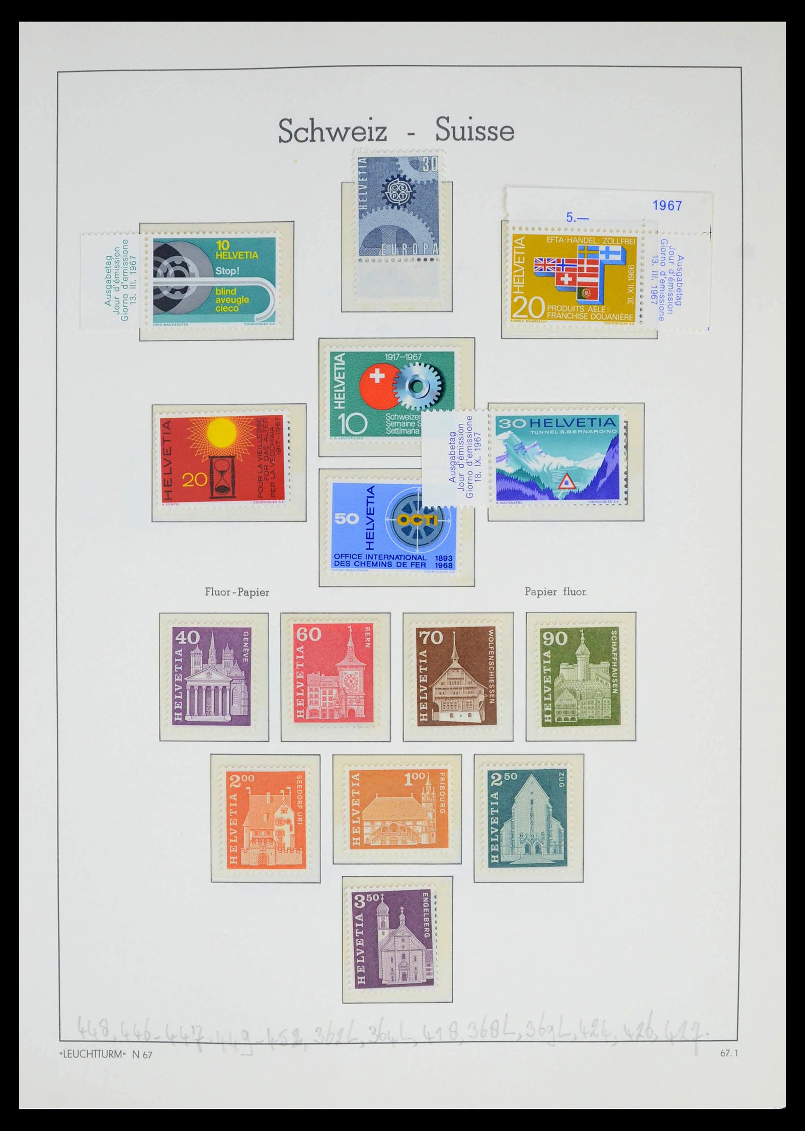 39420 0045 - Stamp collection 39420 Switzerland 1862-1974.