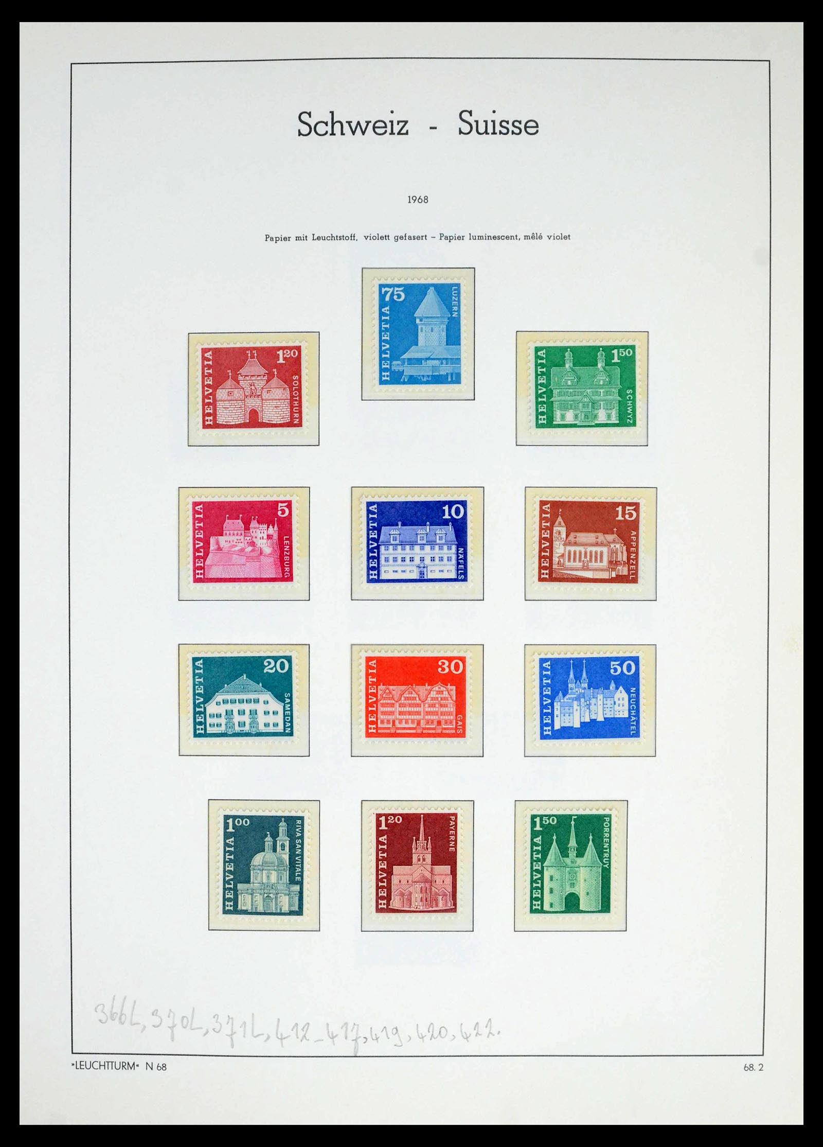 39420 0047 - Stamp collection 39420 Switzerland 1862-1974.