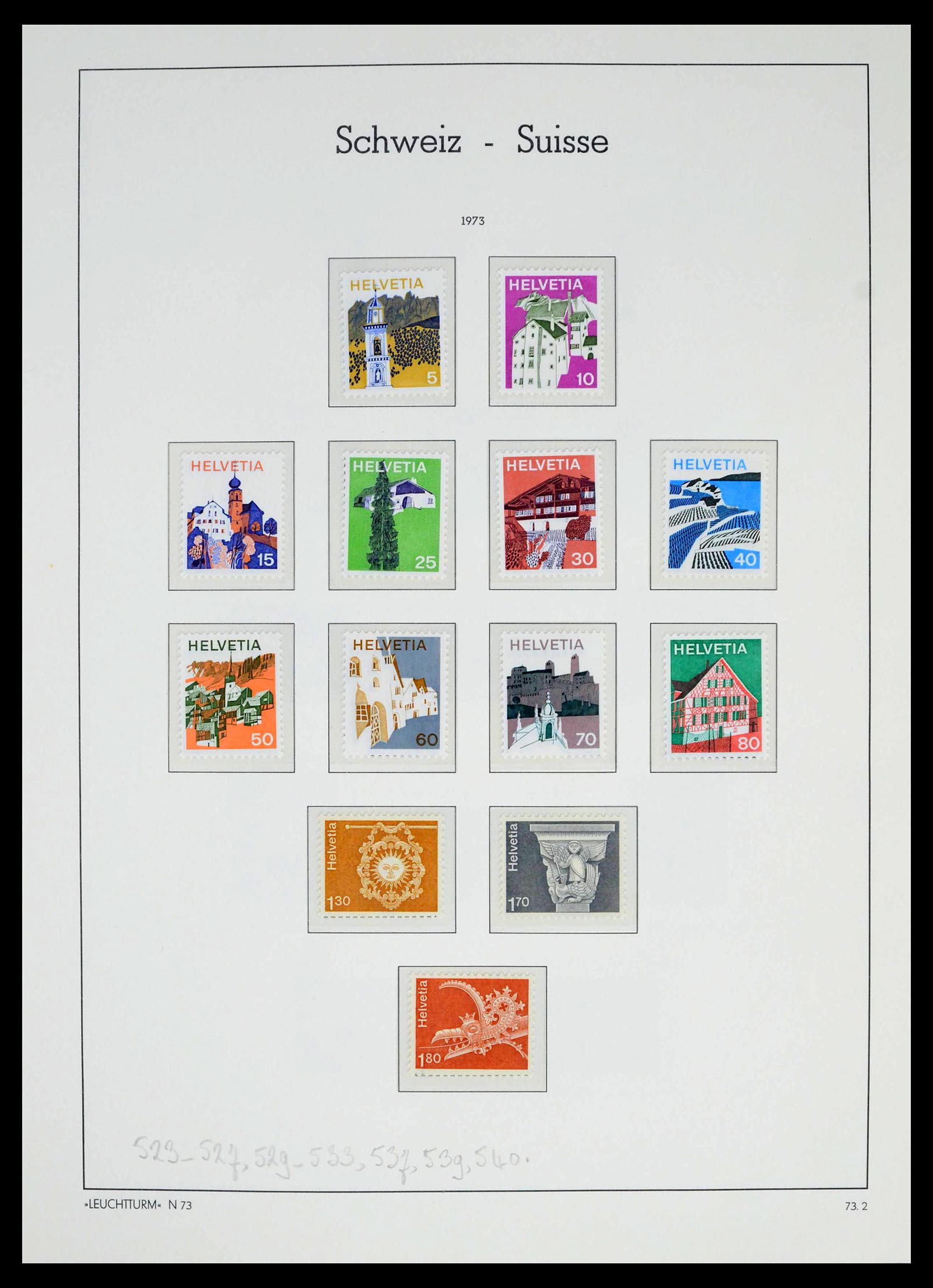 39420 0055 - Stamp collection 39420 Switzerland 1862-1974.