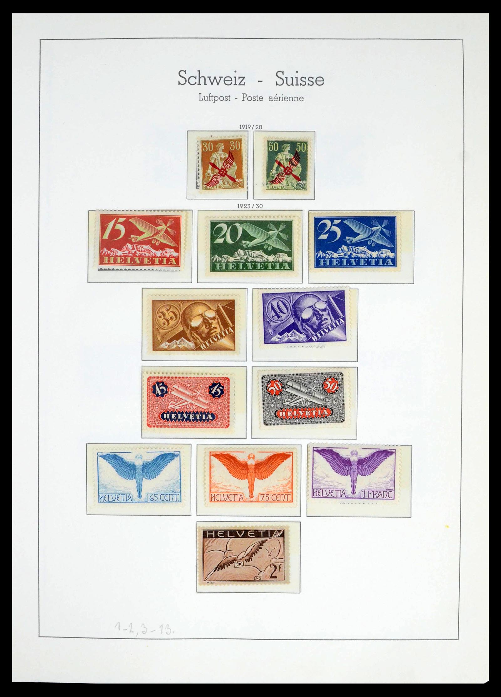 39420 0057 - Stamp collection 39420 Switzerland 1862-1974.