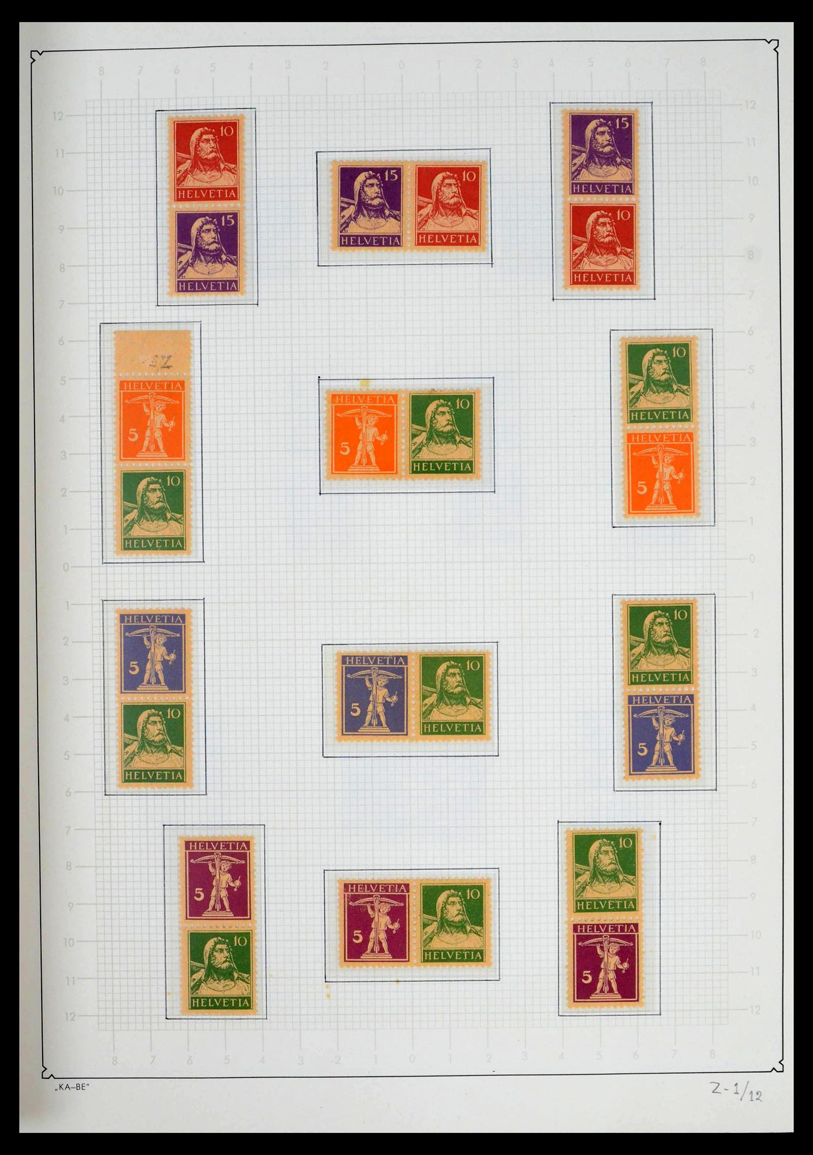 39420 0183 - Stamp collection 39420 Switzerland 1862-1974.