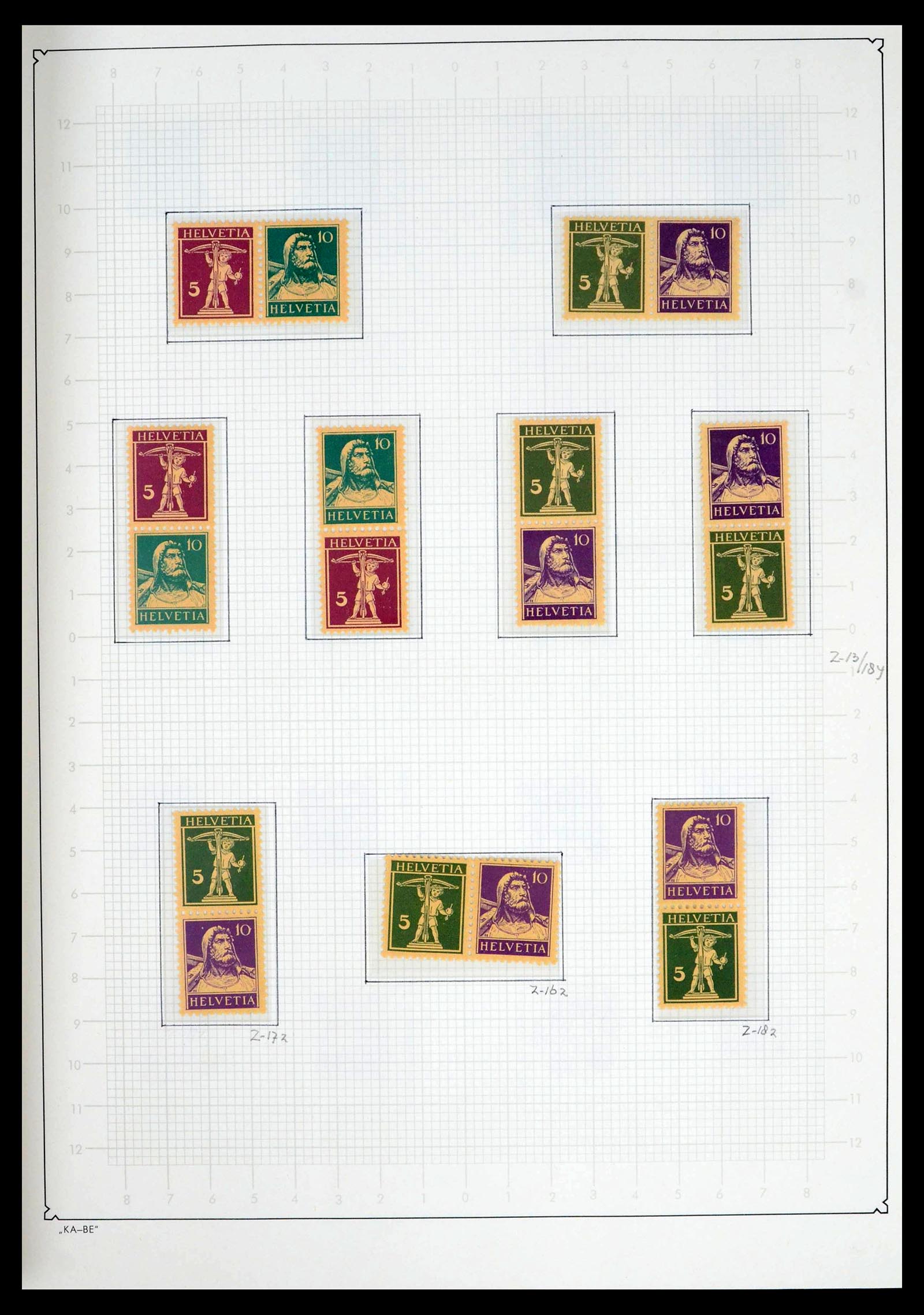 39420 0184 - Stamp collection 39420 Switzerland 1862-1974.