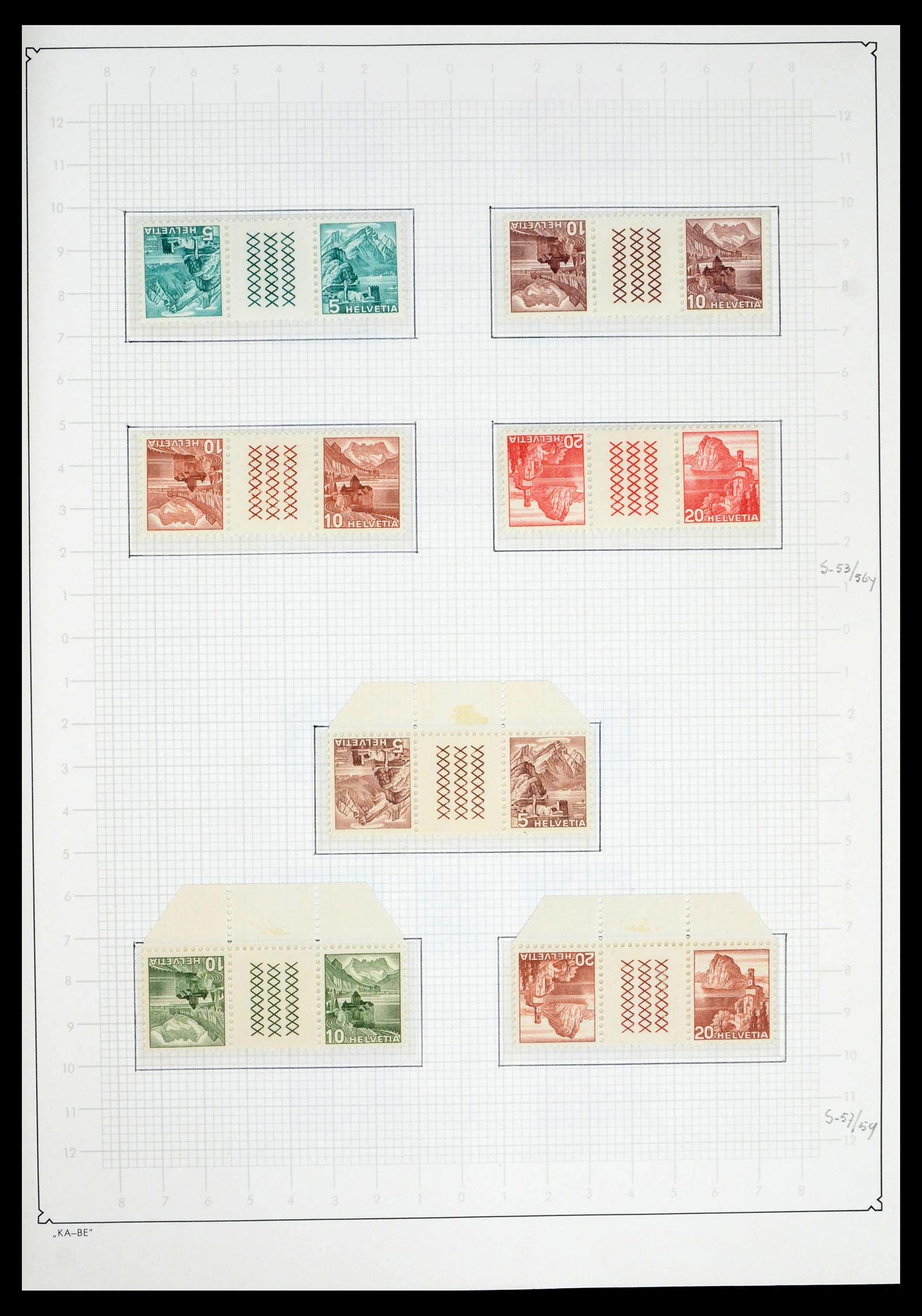 39420 0187 - Stamp collection 39420 Switzerland 1862-1974.