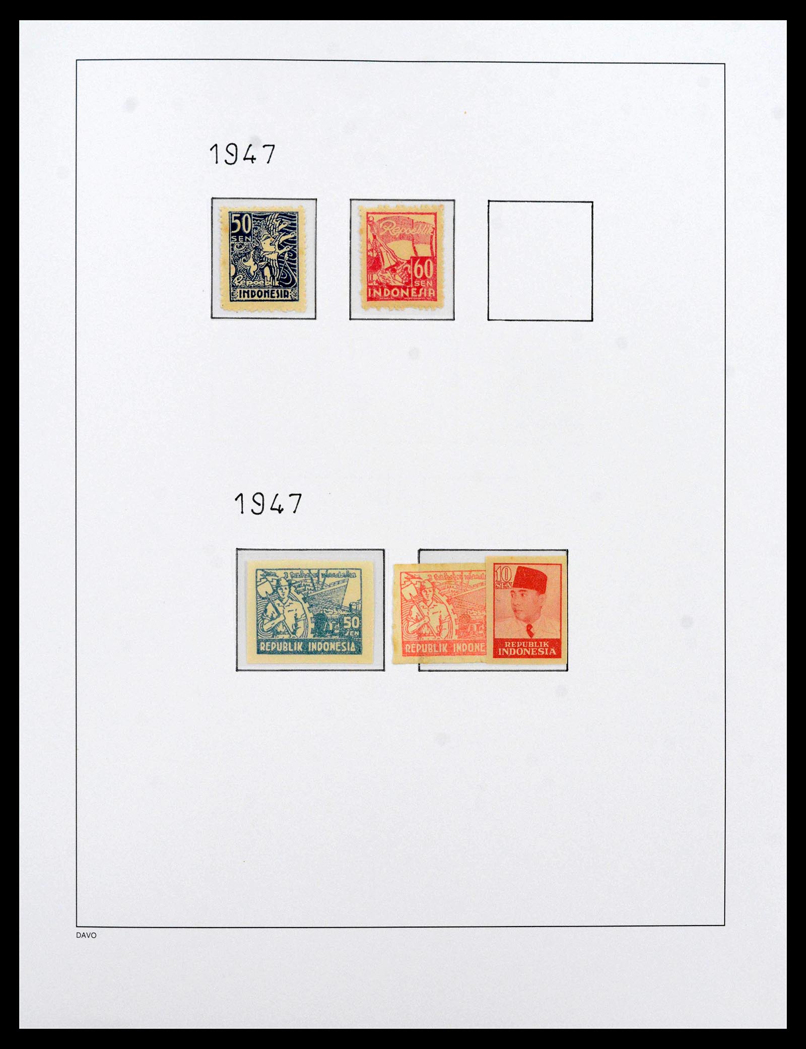 39421 0011 - Stamp collection 39421 Japanese occupation and interim period in the Dut