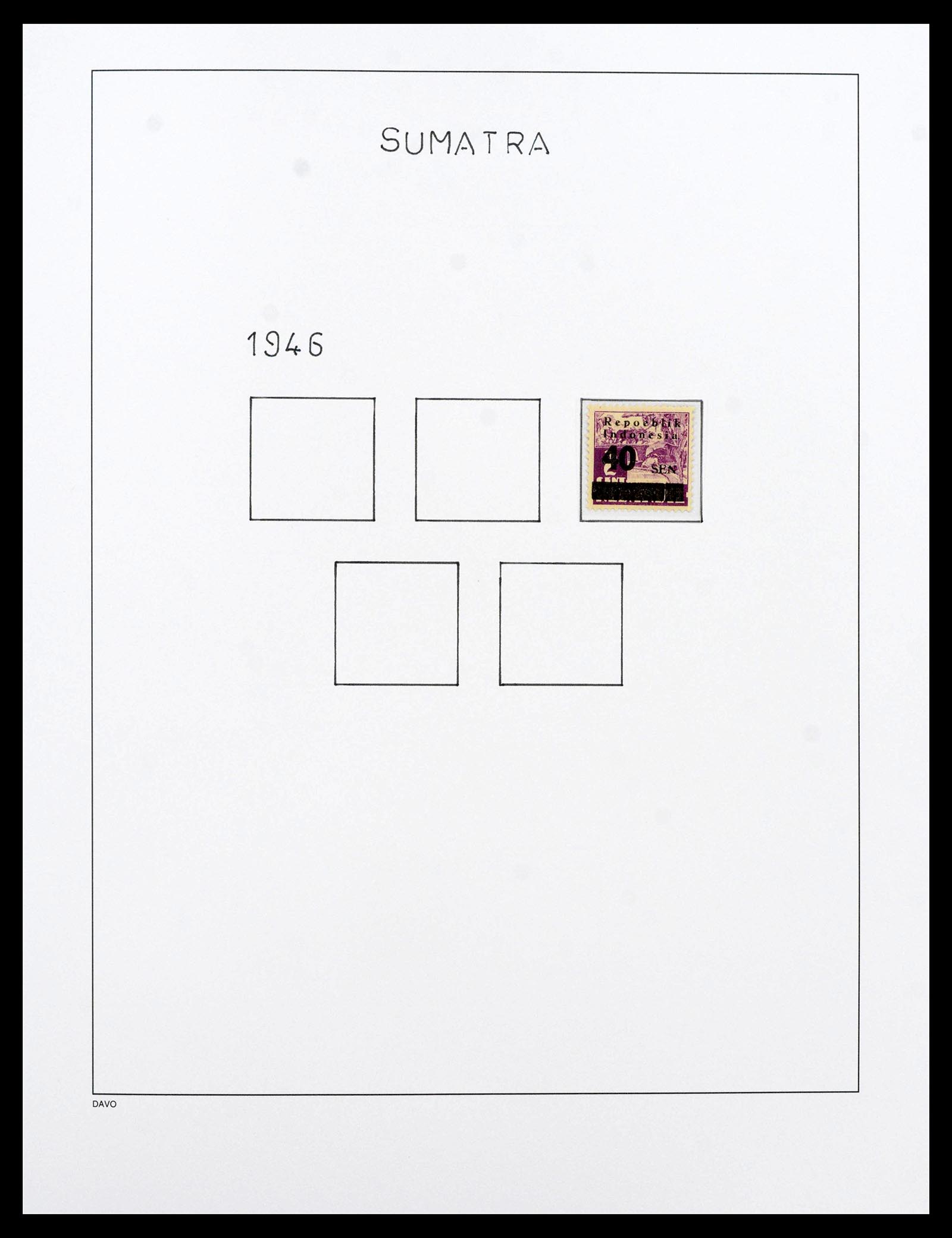39421 0012 - Postzegelverzameling 39421 Japanse bezetting en interimperiode Nederl