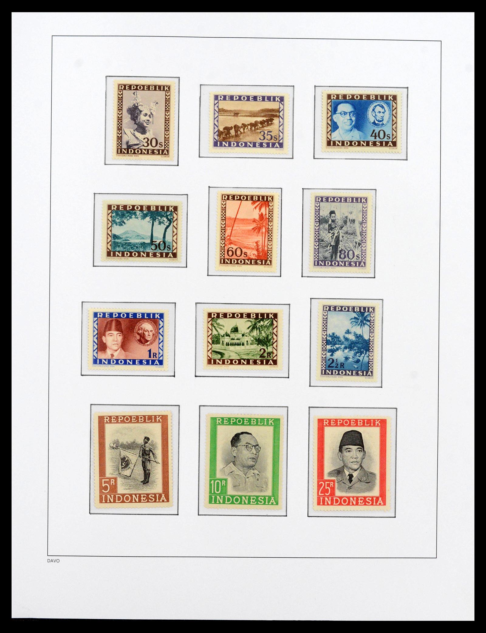 39421 0018 - Stamp collection 39421 Japanese occupation and interim period in the Dut