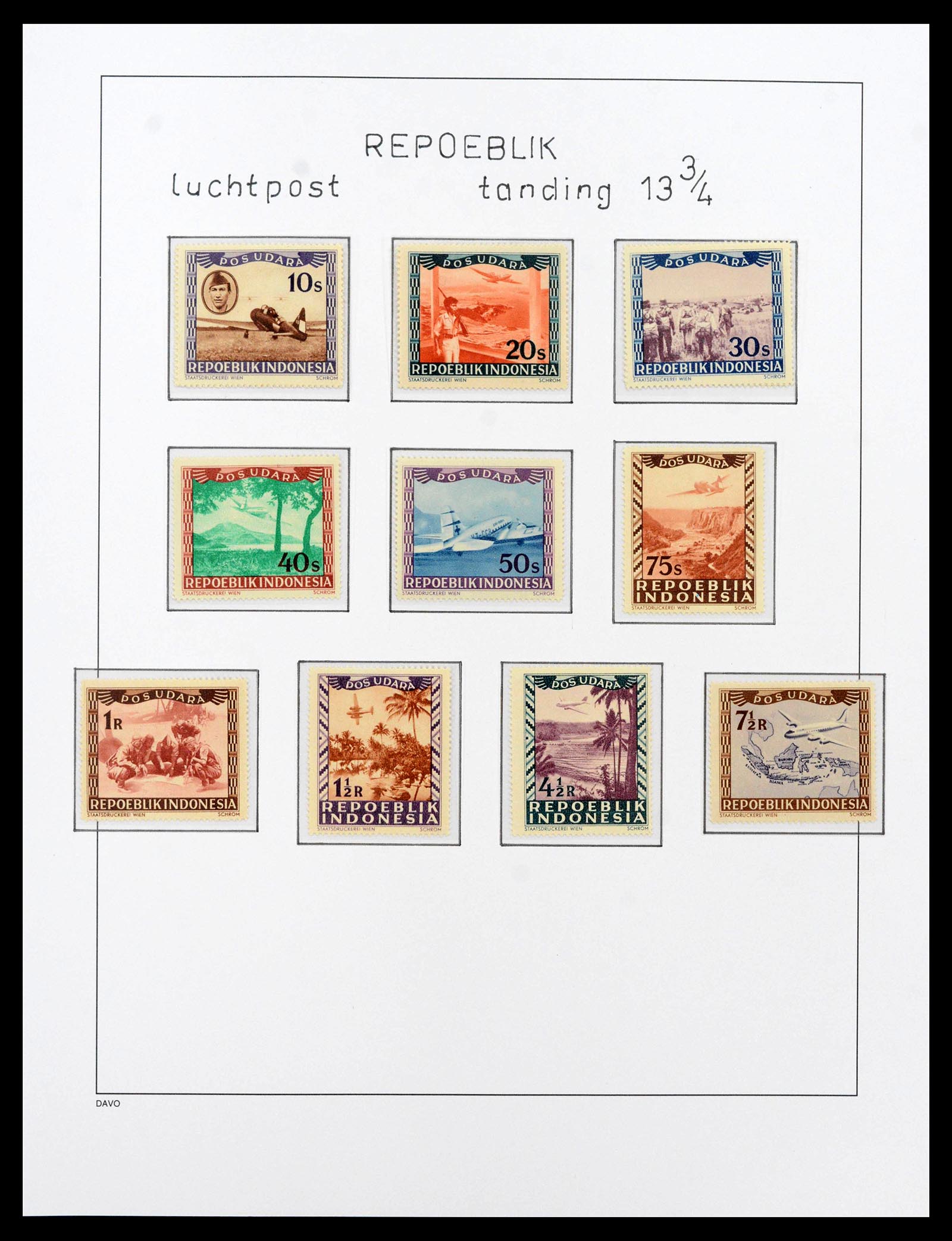 39421 0020 - Postzegelverzameling 39421 Japanse bezetting en interimperiode Nederl