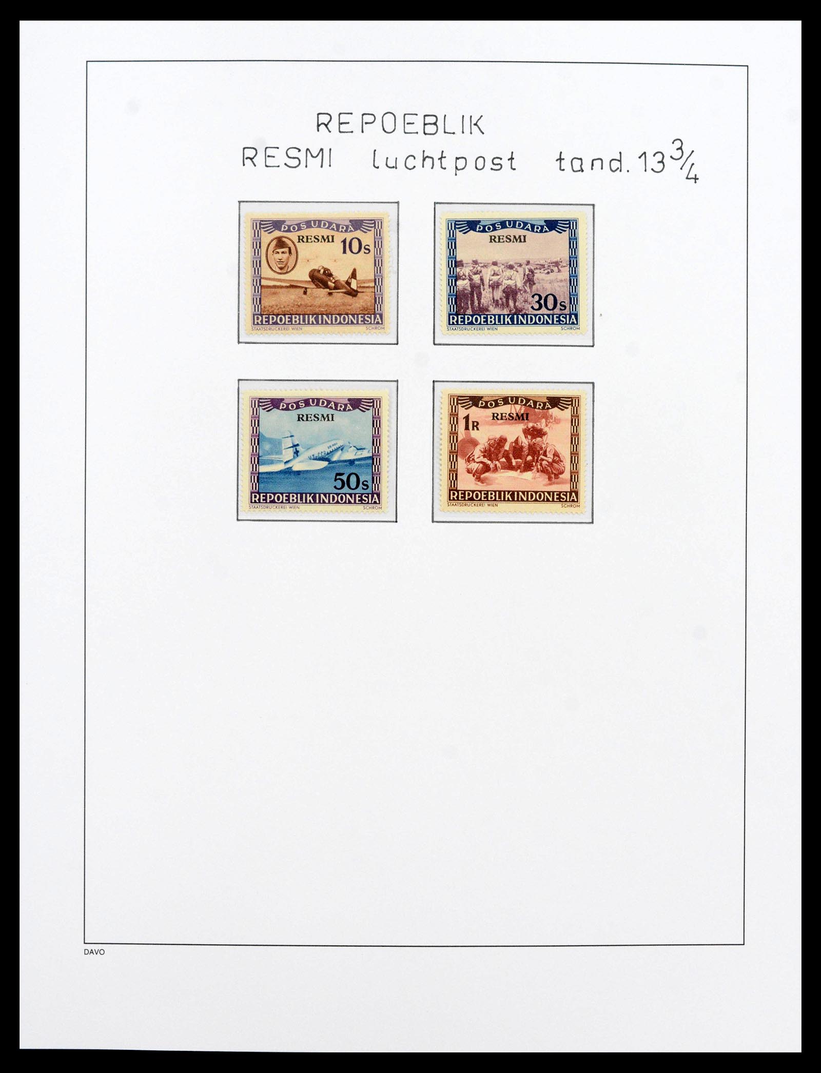 39421 0023 - Stamp collection 39421 Japanese occupation and interim period in the Dut