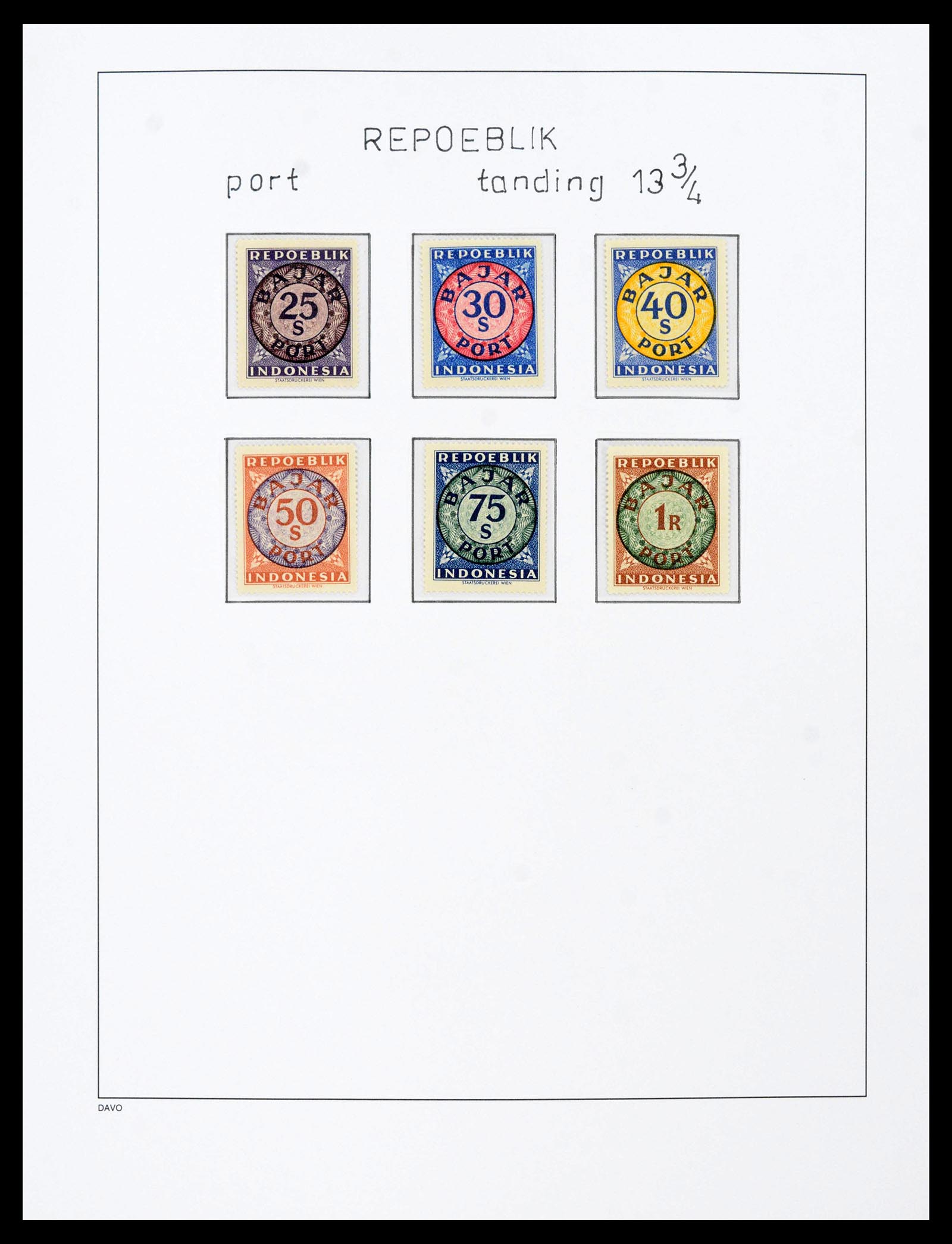 39421 0025 - Postzegelverzameling 39421 Japanse bezetting en interimperiode Nederl