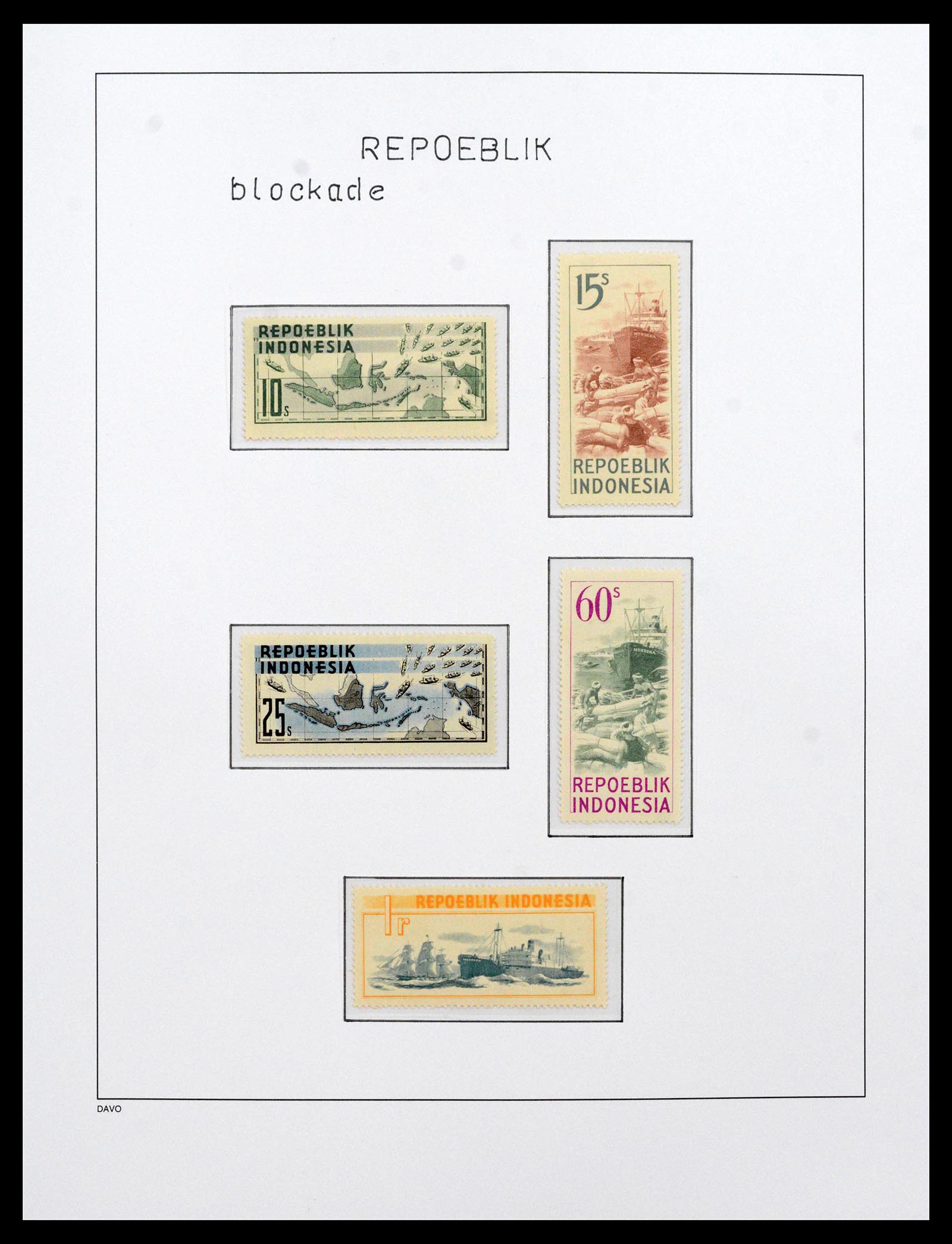 39421 0026 - Stamp collection 39421 Japanese occupation and interim period in the Dut