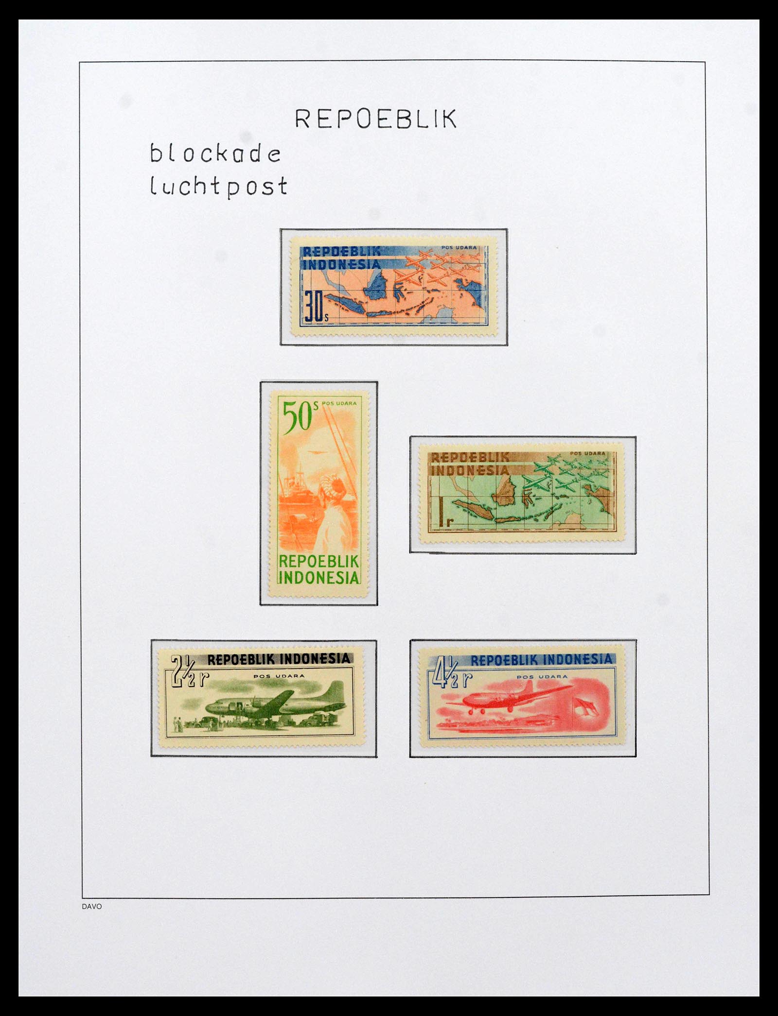 39421 0027 - Postzegelverzameling 39421 Japanse bezetting en interimperiode Nederl