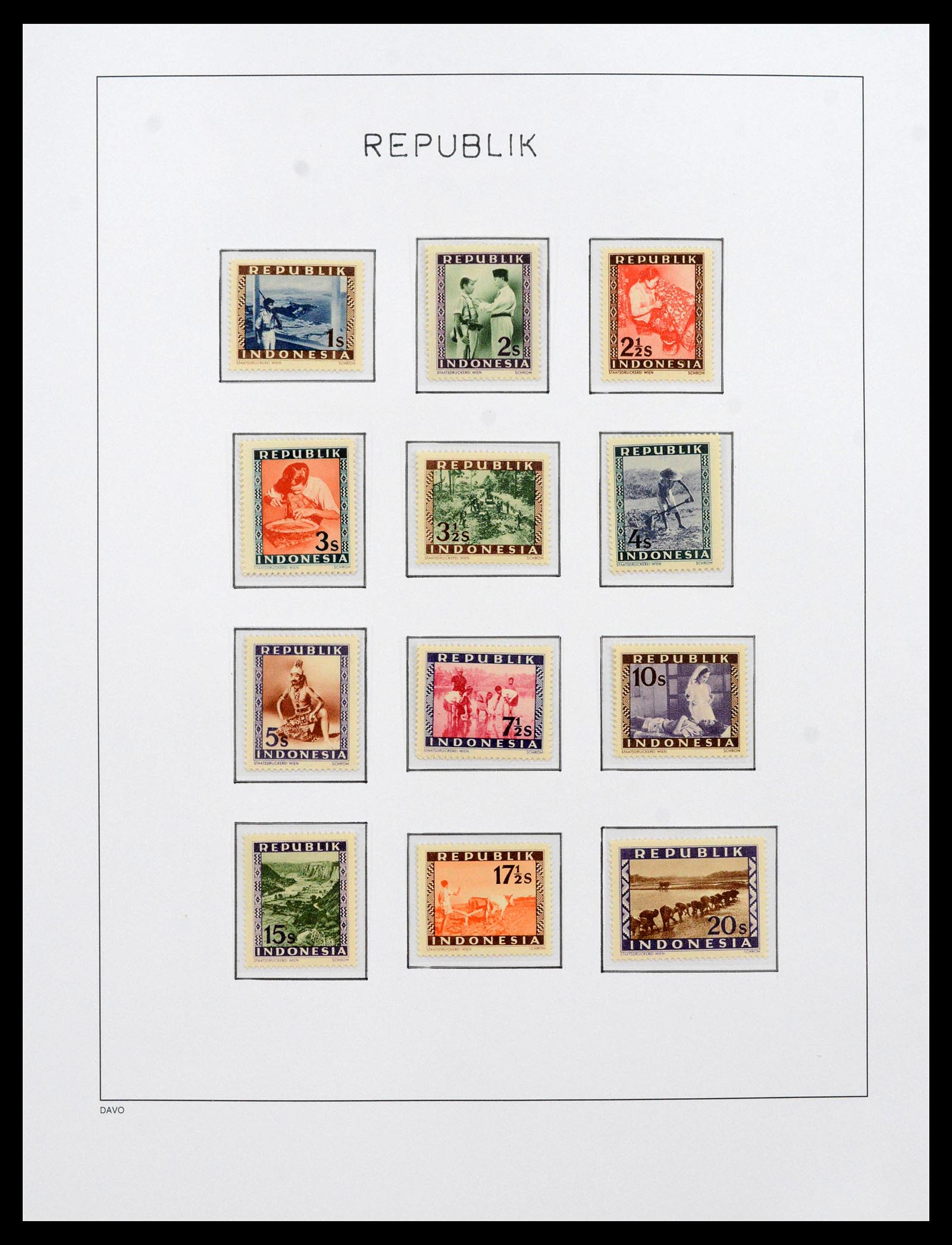 39421 0028 - Stamp collection 39421 Japanese occupation and interim period in the Dut