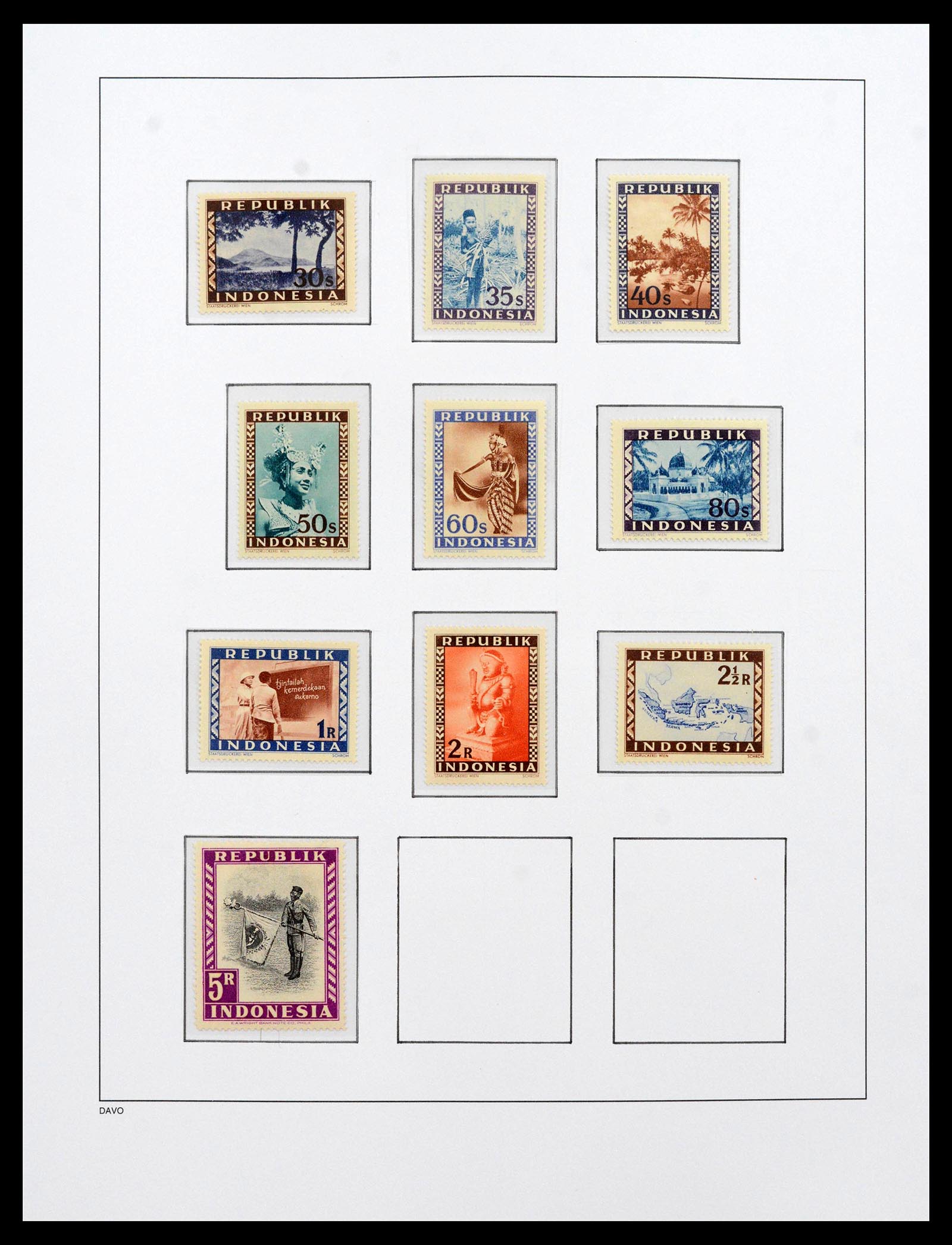 39421 0029 - Stamp collection 39421 Japanese occupation and interim period in the Dut