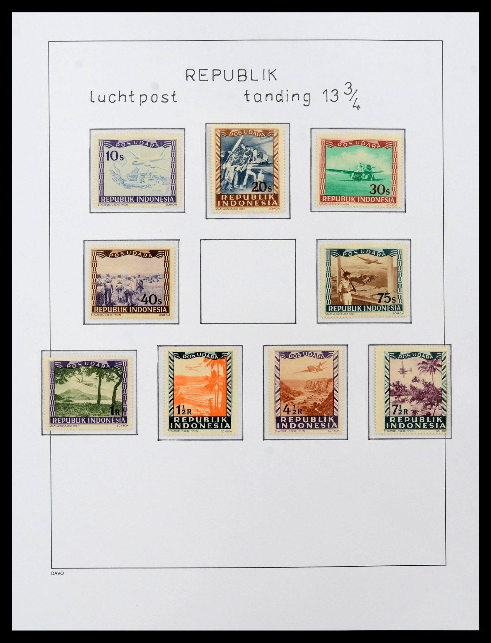 39421 0031 - Stamp collection 39421 Japanese occupation and interim period in the Dut