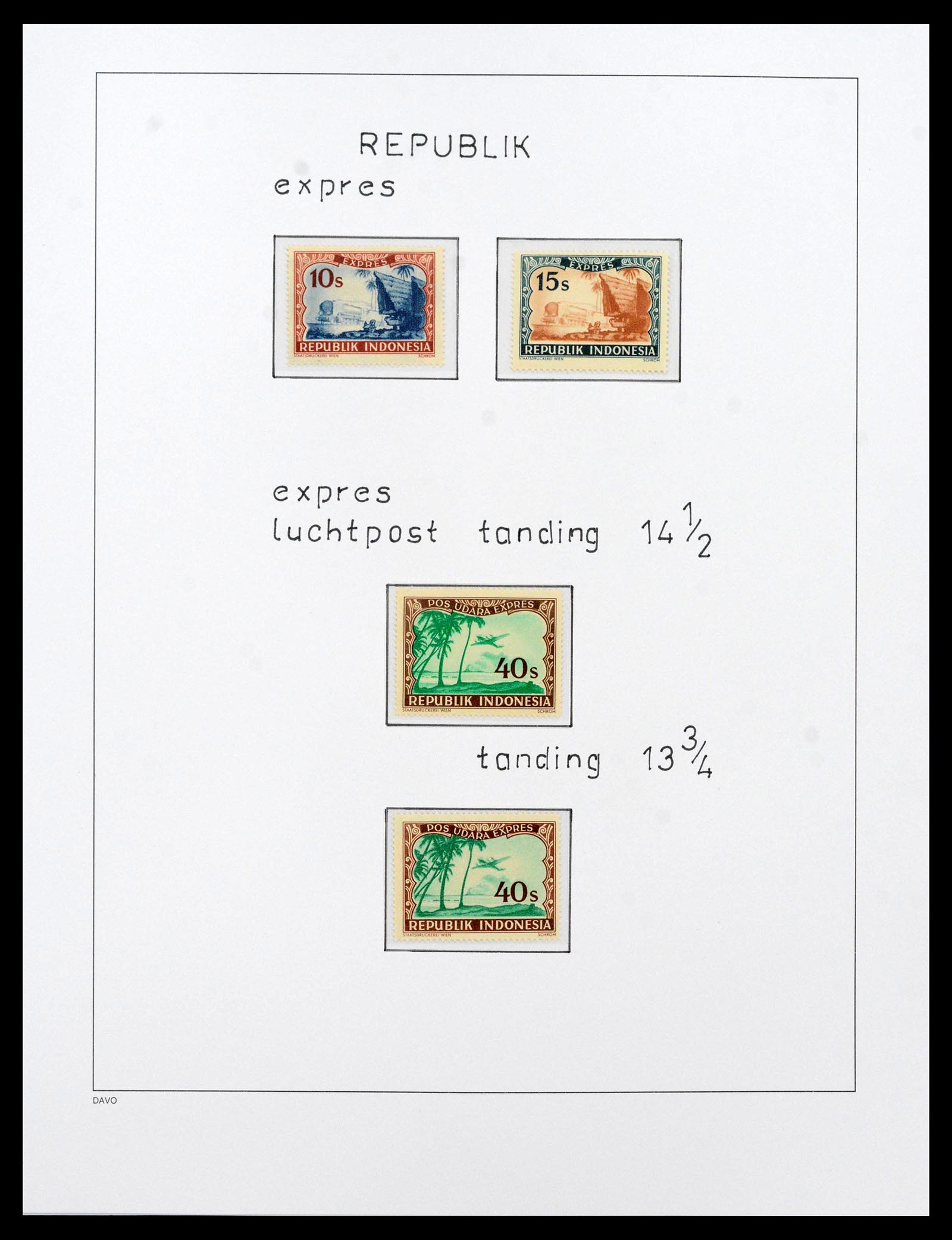 39421 0032 - Postzegelverzameling 39421 Japanse bezetting en interimperiode Nederl