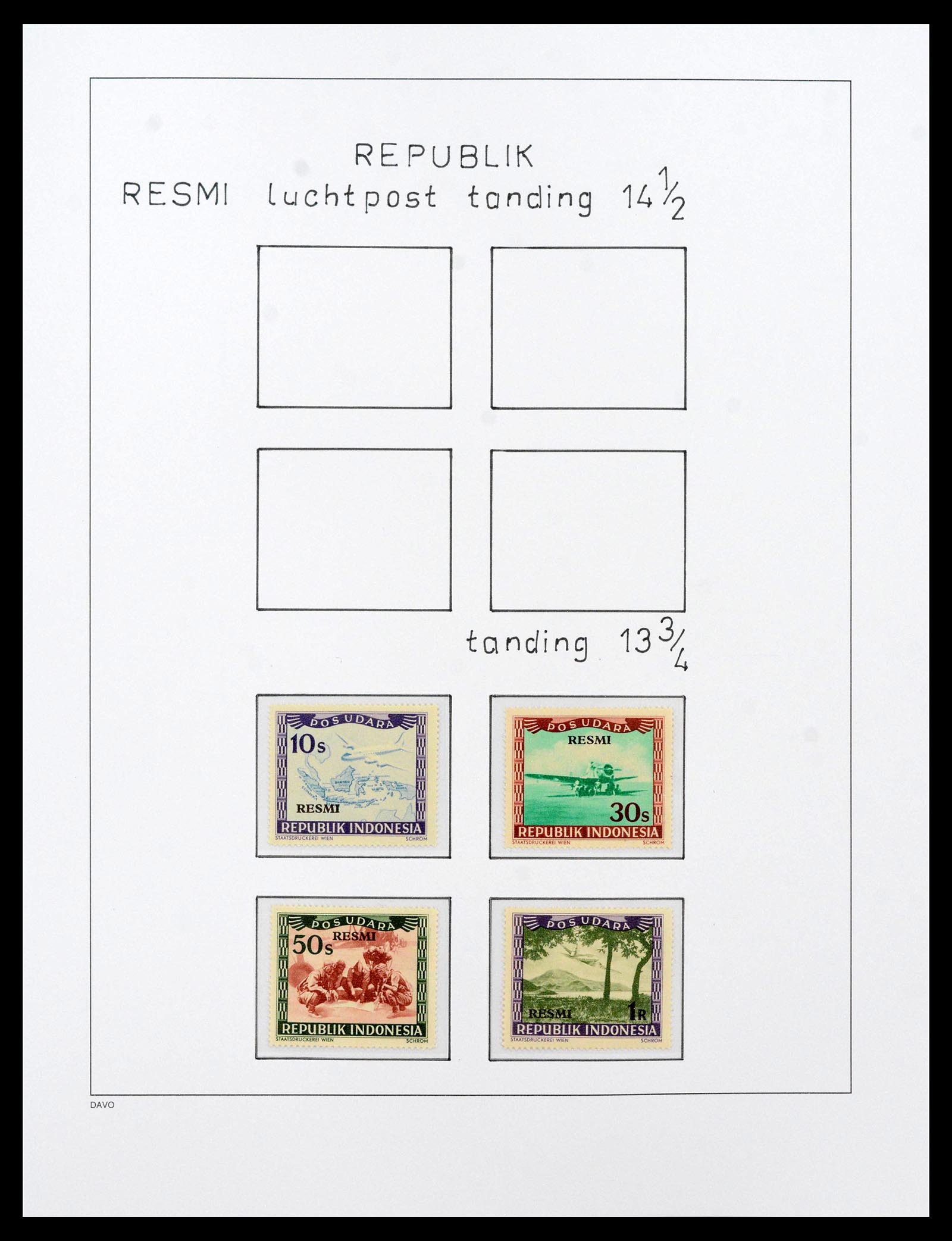 39421 0034 - Stamp collection 39421 Japanese occupation and interim period in the Dut