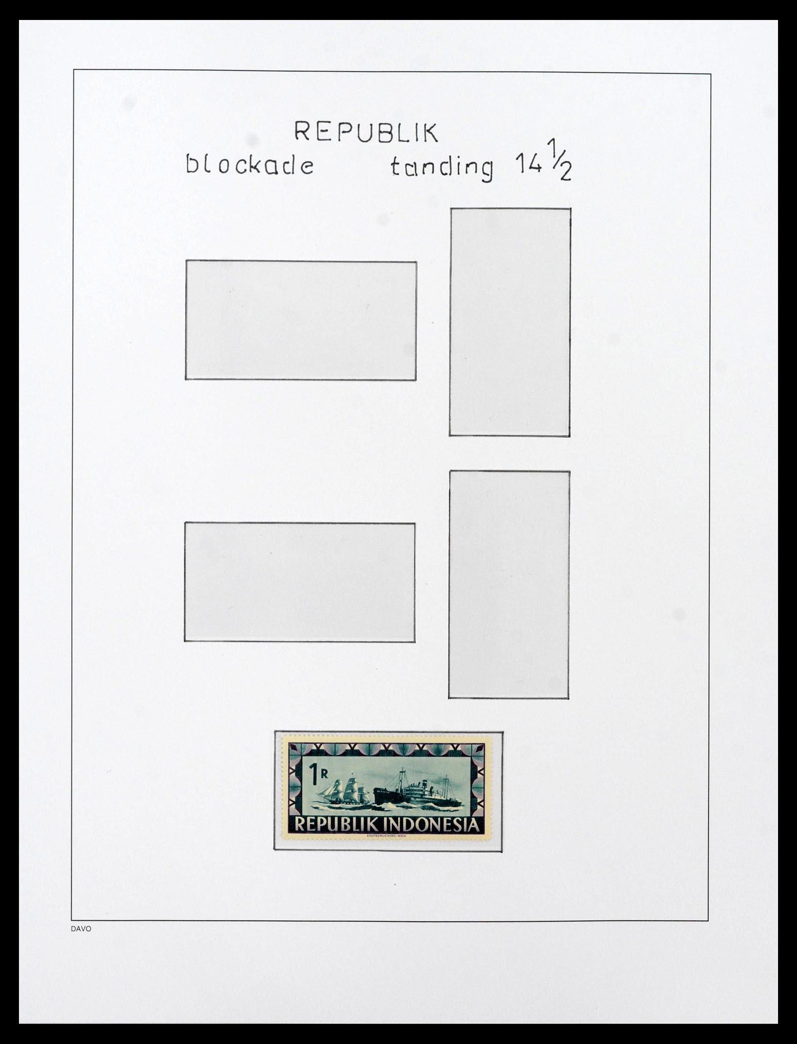 39421 0035 - Postzegelverzameling 39421 Japanse bezetting en interimperiode Nederl