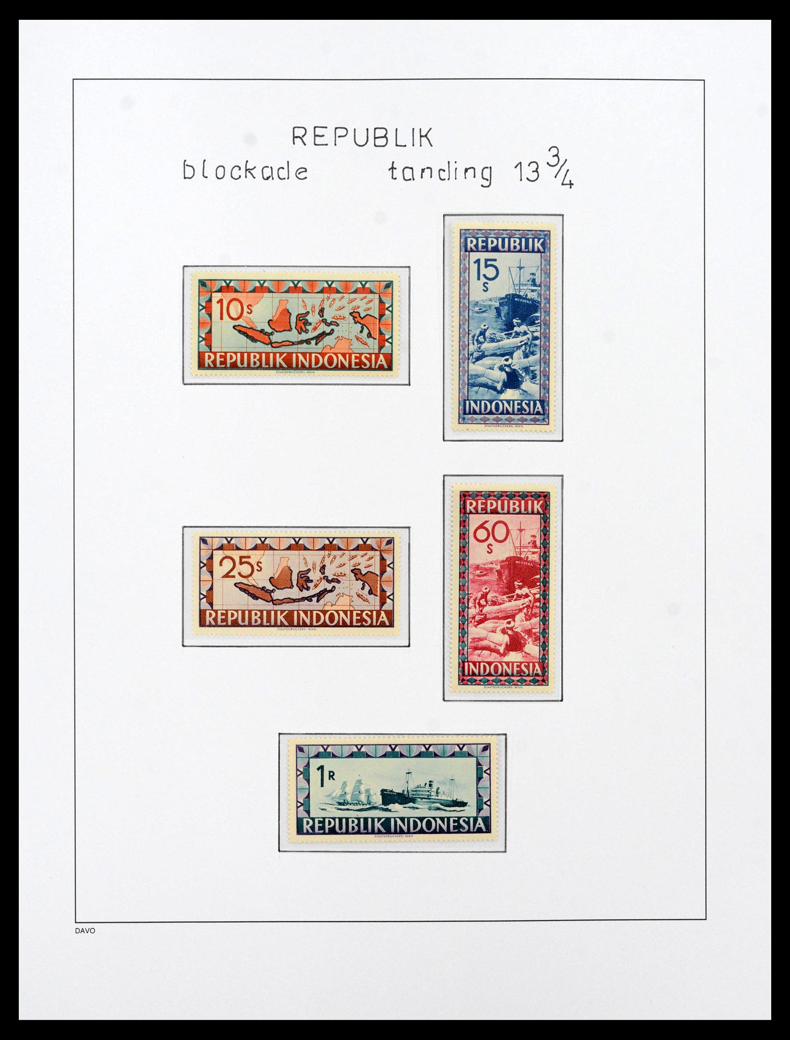 39421 0036 - Postzegelverzameling 39421 Japanse bezetting en interimperiode Nederl