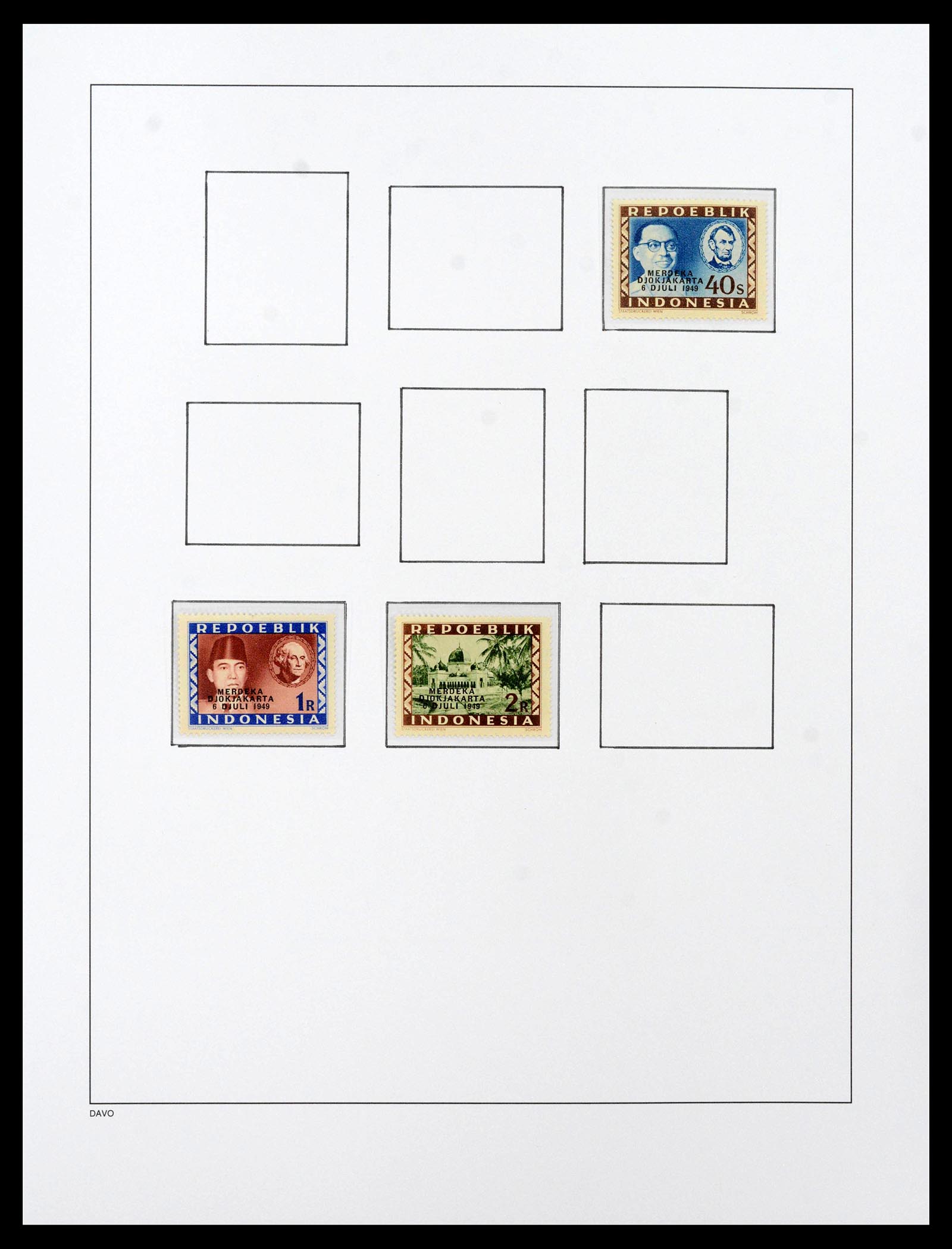 39421 0040 - Postzegelverzameling 39421 Japanse bezetting en interimperiode Nederl