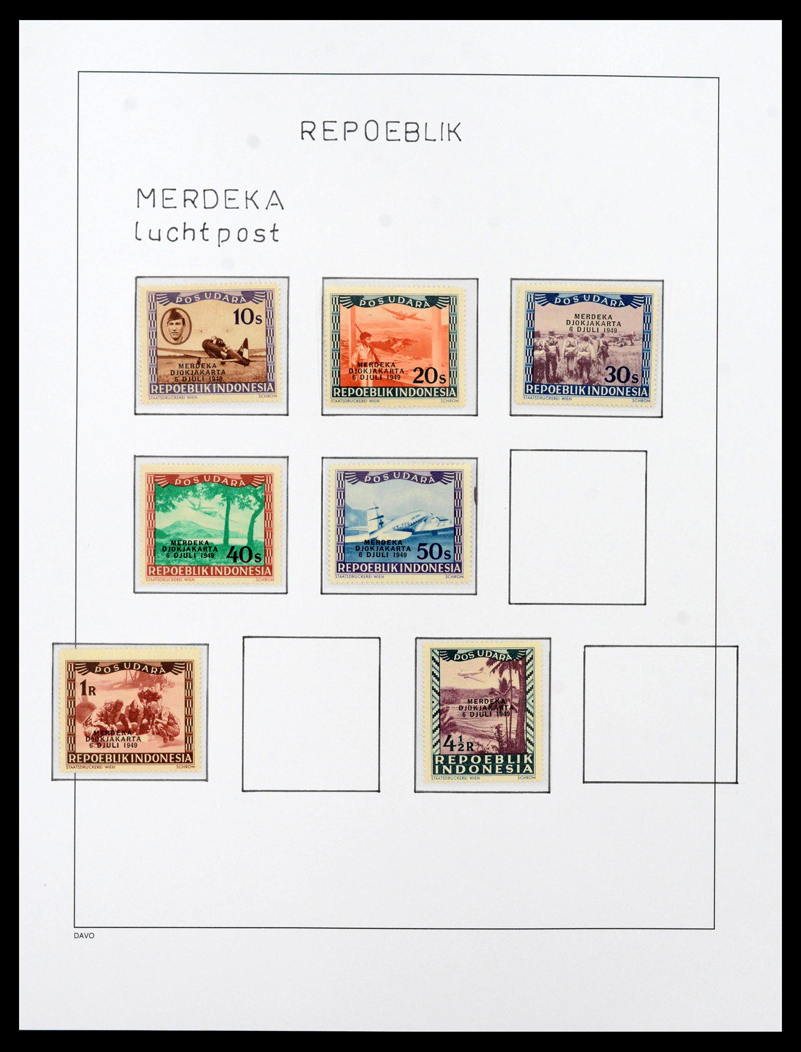 39421 0041 - Postzegelverzameling 39421 Japanse bezetting en interimperiode Nederl