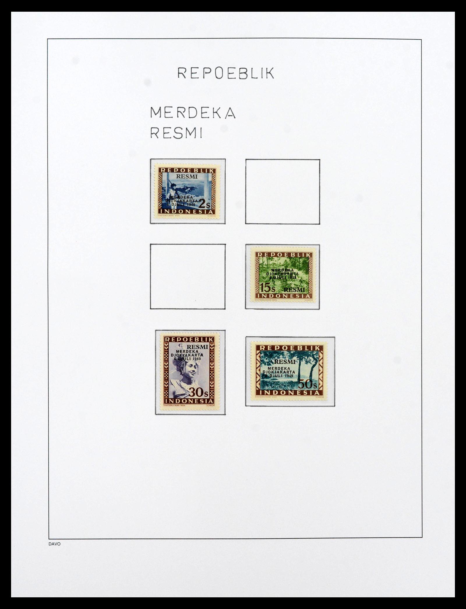 39421 0043 - Postzegelverzameling 39421 Japanse bezetting en interimperiode Nederl