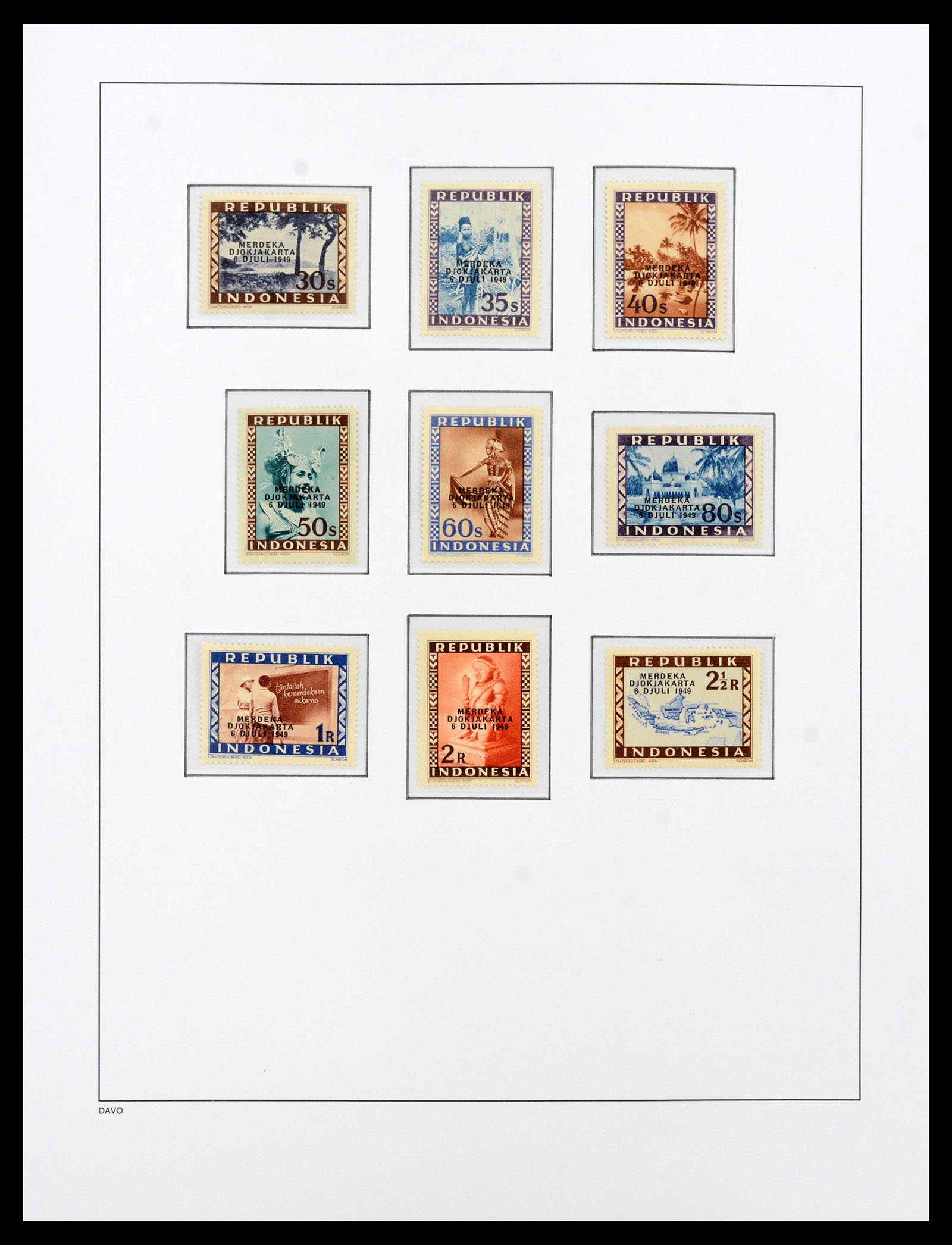 39421 0047 - Stamp collection 39421 Japanese occupation and interim period in the Dut