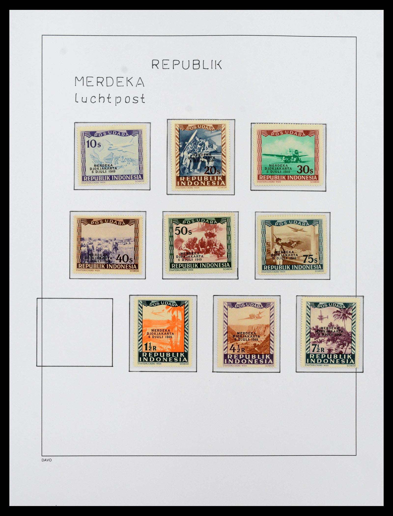 39421 0048 - Postzegelverzameling 39421 Japanse bezetting en interimperiode Nederl