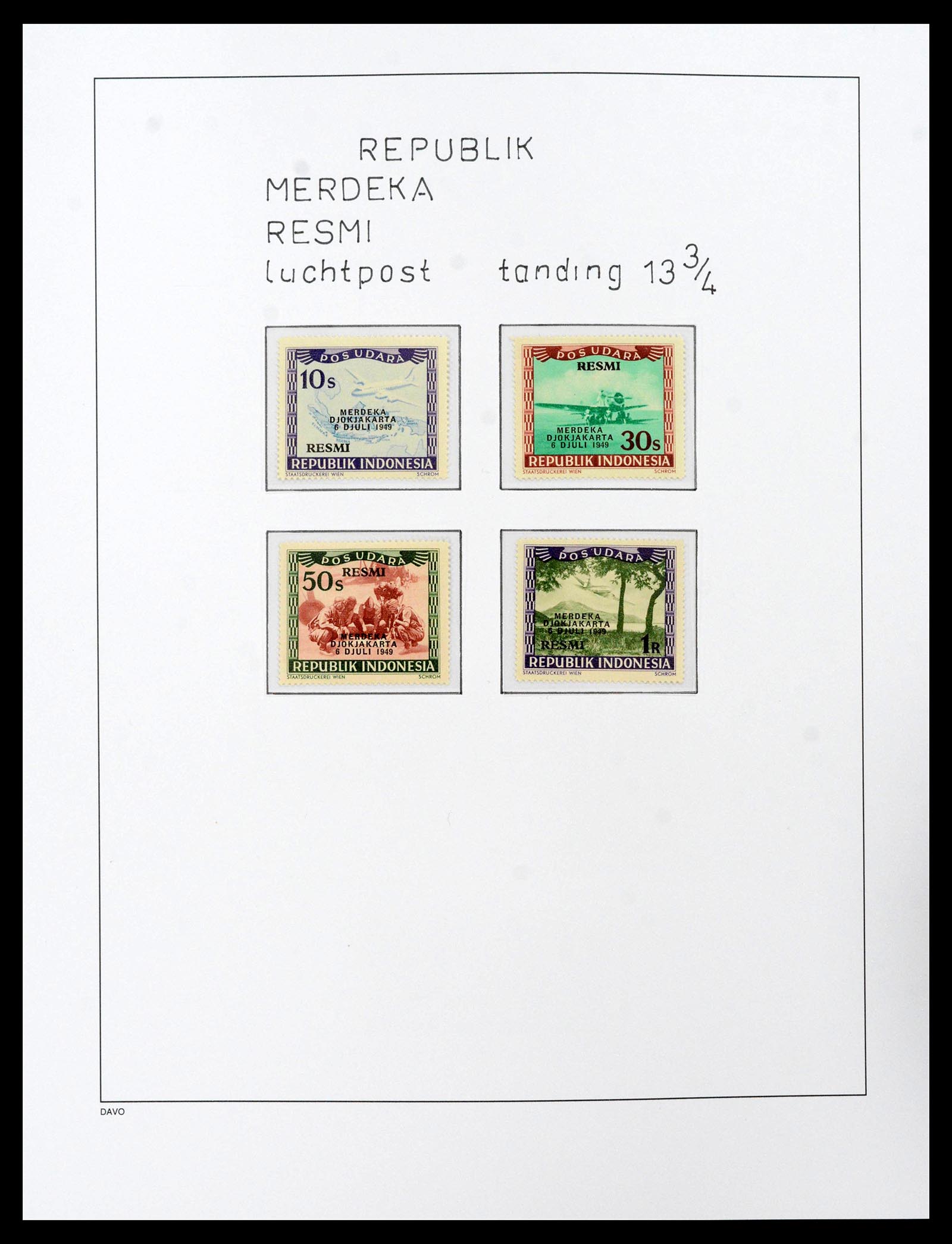 39421 0051 - Stamp collection 39421 Japanese occupation and interim period in the Dut