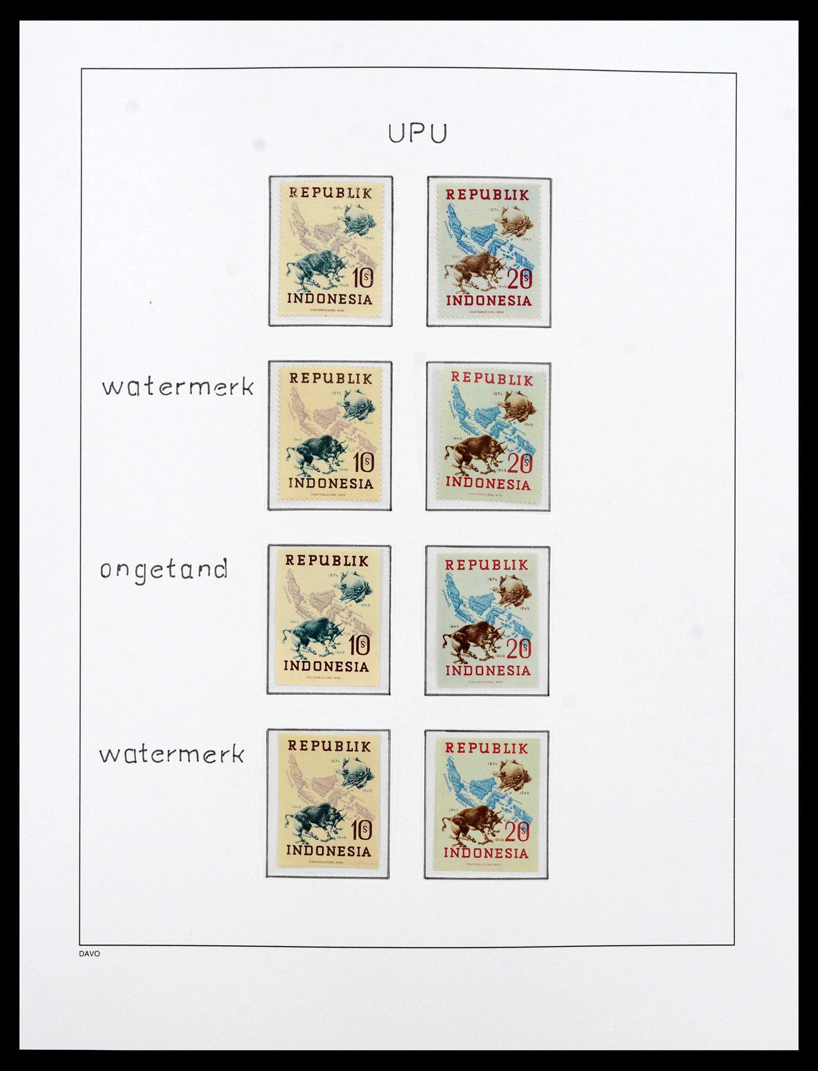 39421 0055 - Postzegelverzameling 39421 Japanse bezetting en interimperiode Nederl