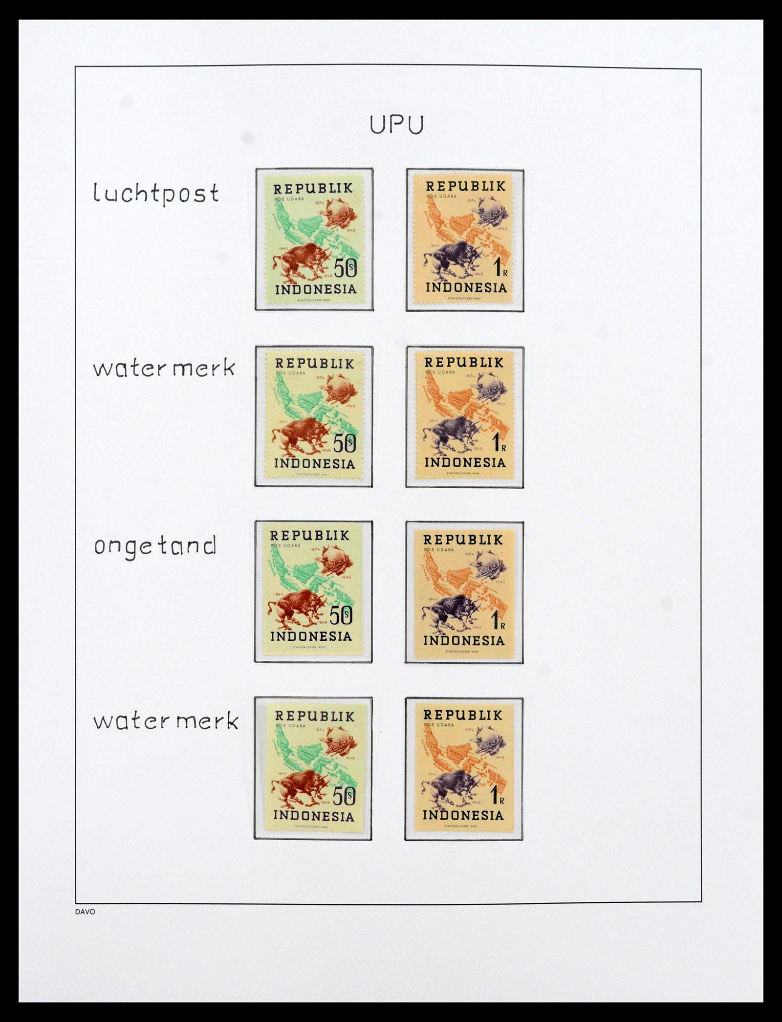 39421 0056 - Postzegelverzameling 39421 Japanse bezetting en interimperiode Nederl