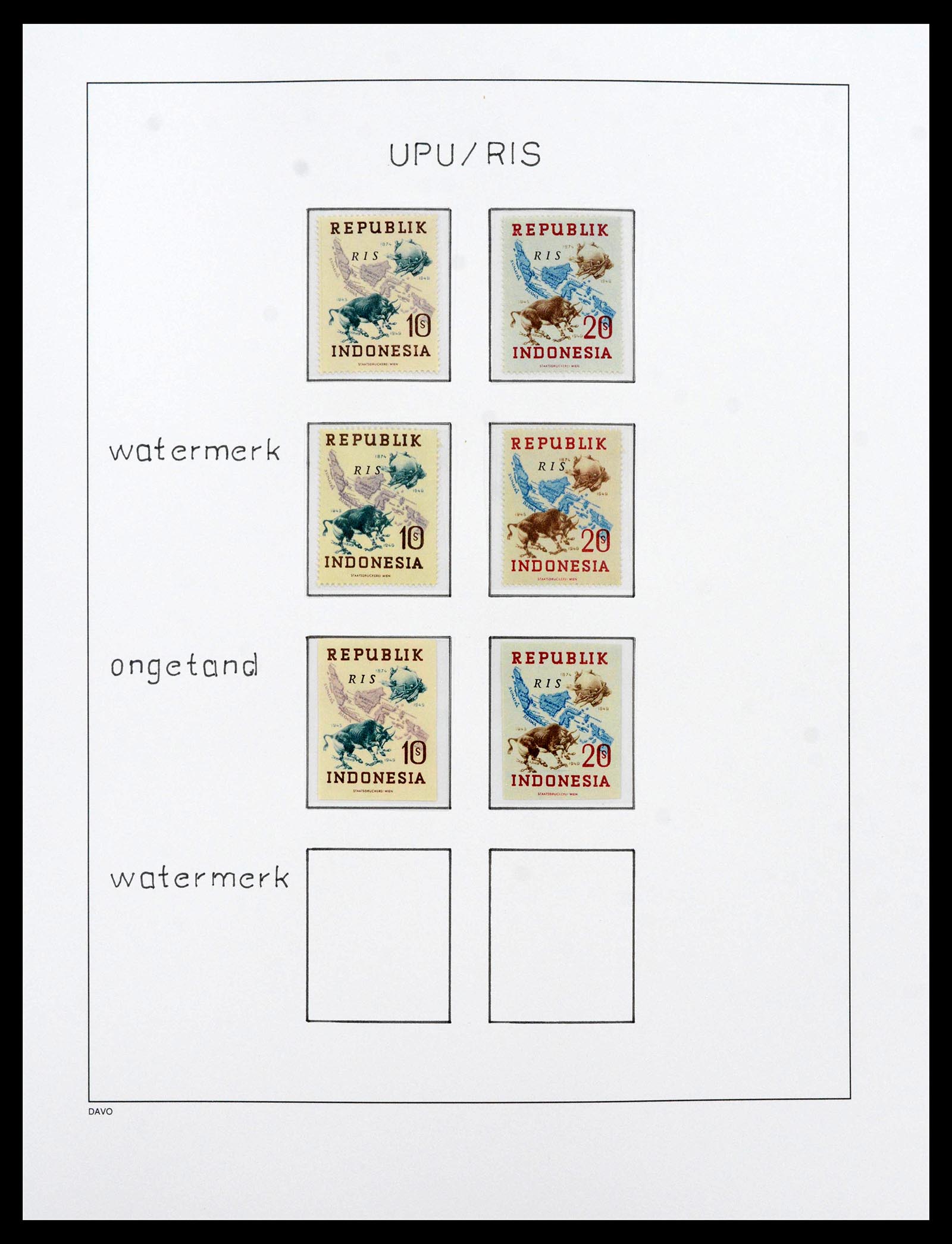 39421 0057 - Postzegelverzameling 39421 Japanse bezetting en interimperiode Nederl