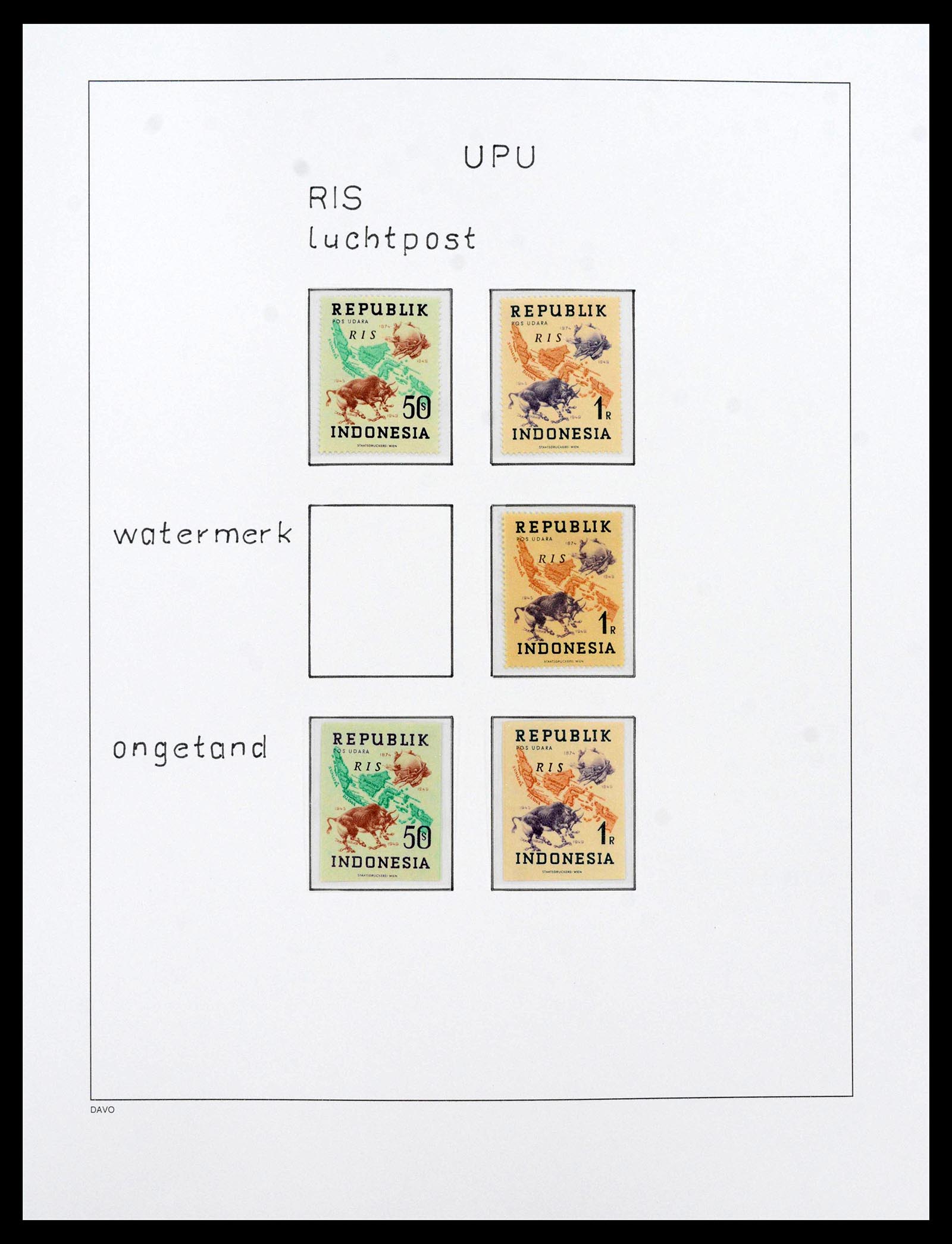 39421 0058 - Postzegelverzameling 39421 Japanse bezetting en interimperiode Nederl