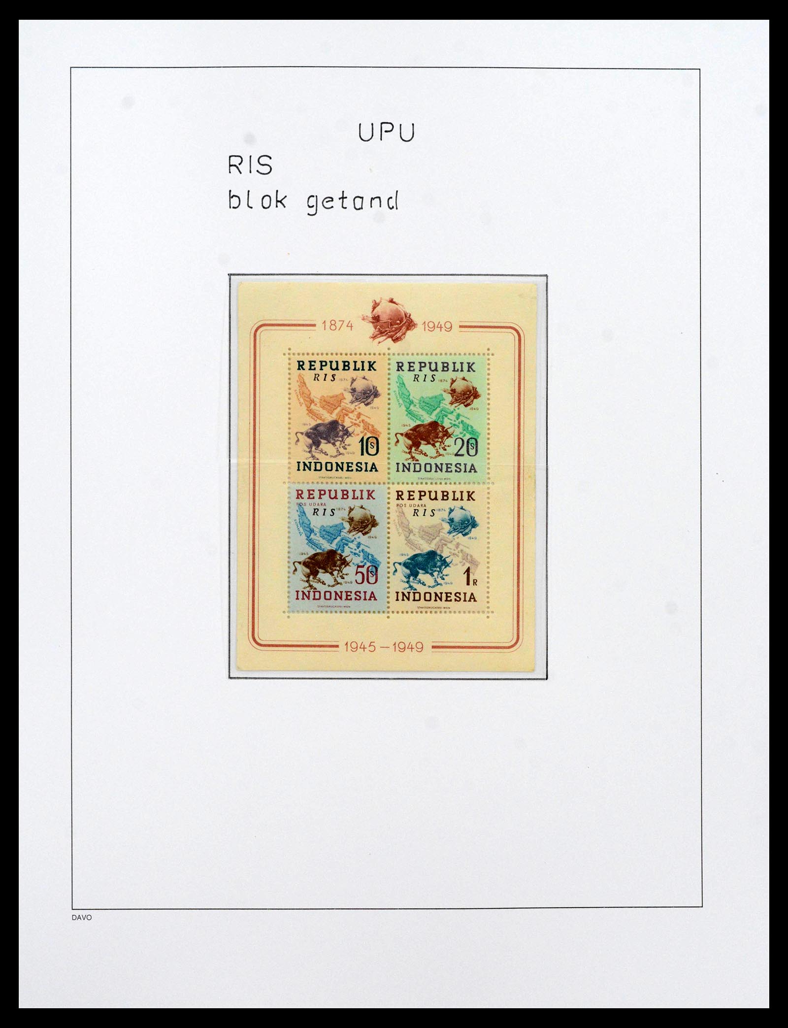 39421 0059 - Stamp collection 39421 Japanese occupation and interim period in the Dut