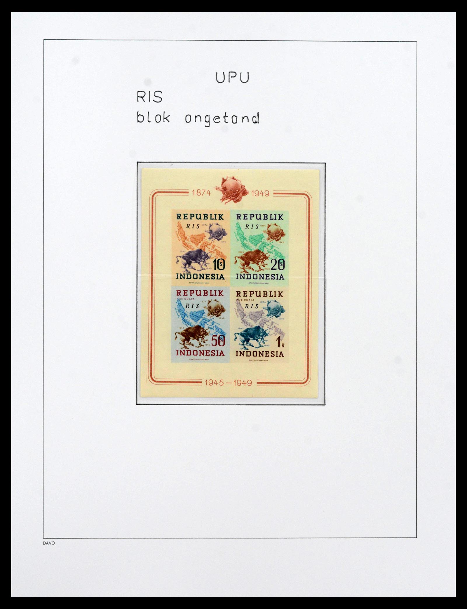 39421 0060 - Postzegelverzameling 39421 Japanse bezetting en interimperiode Nederl