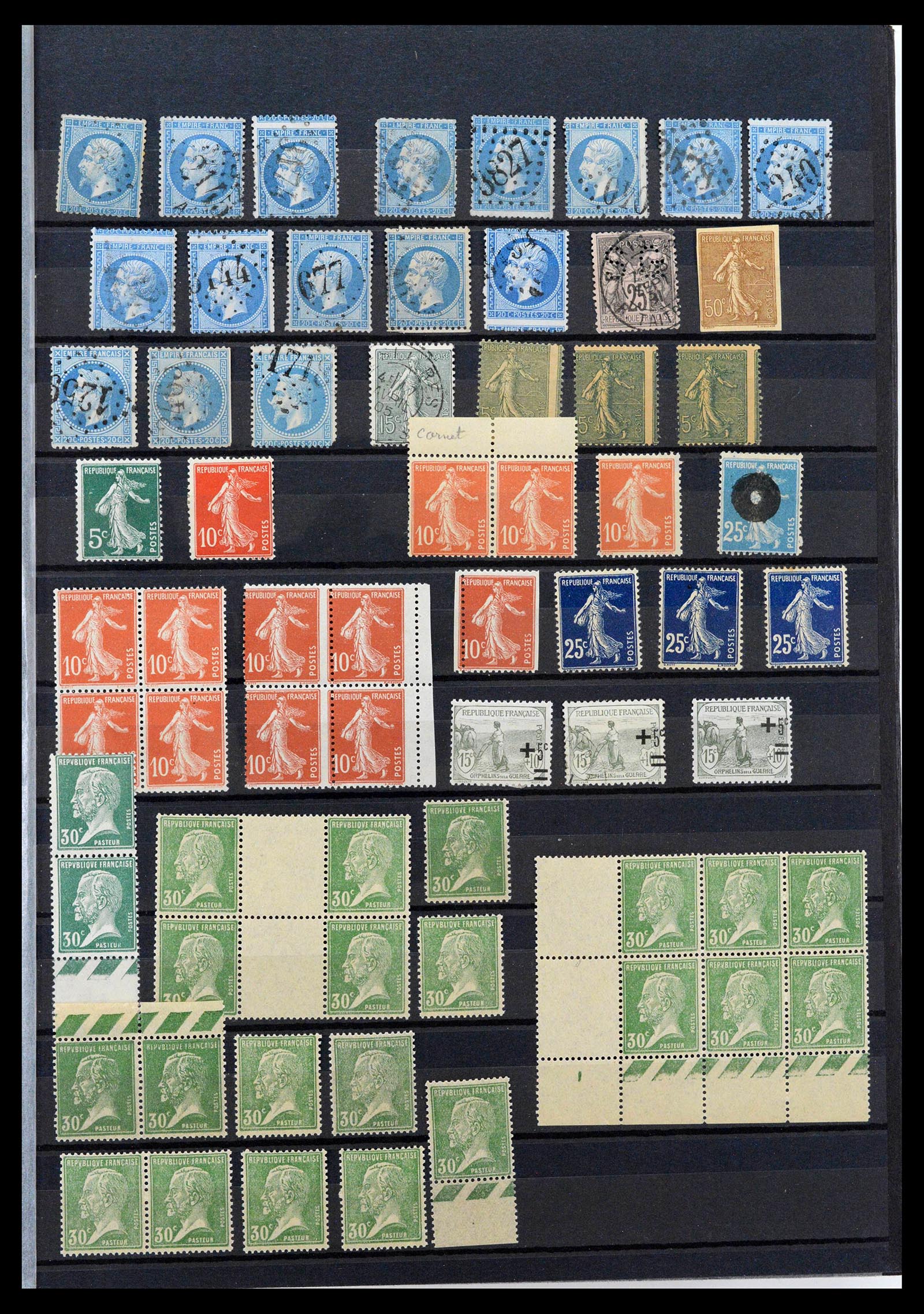 39423 0001 - Postzegelverzameling 39423 Frankrijk variëteiten 1862-1985.