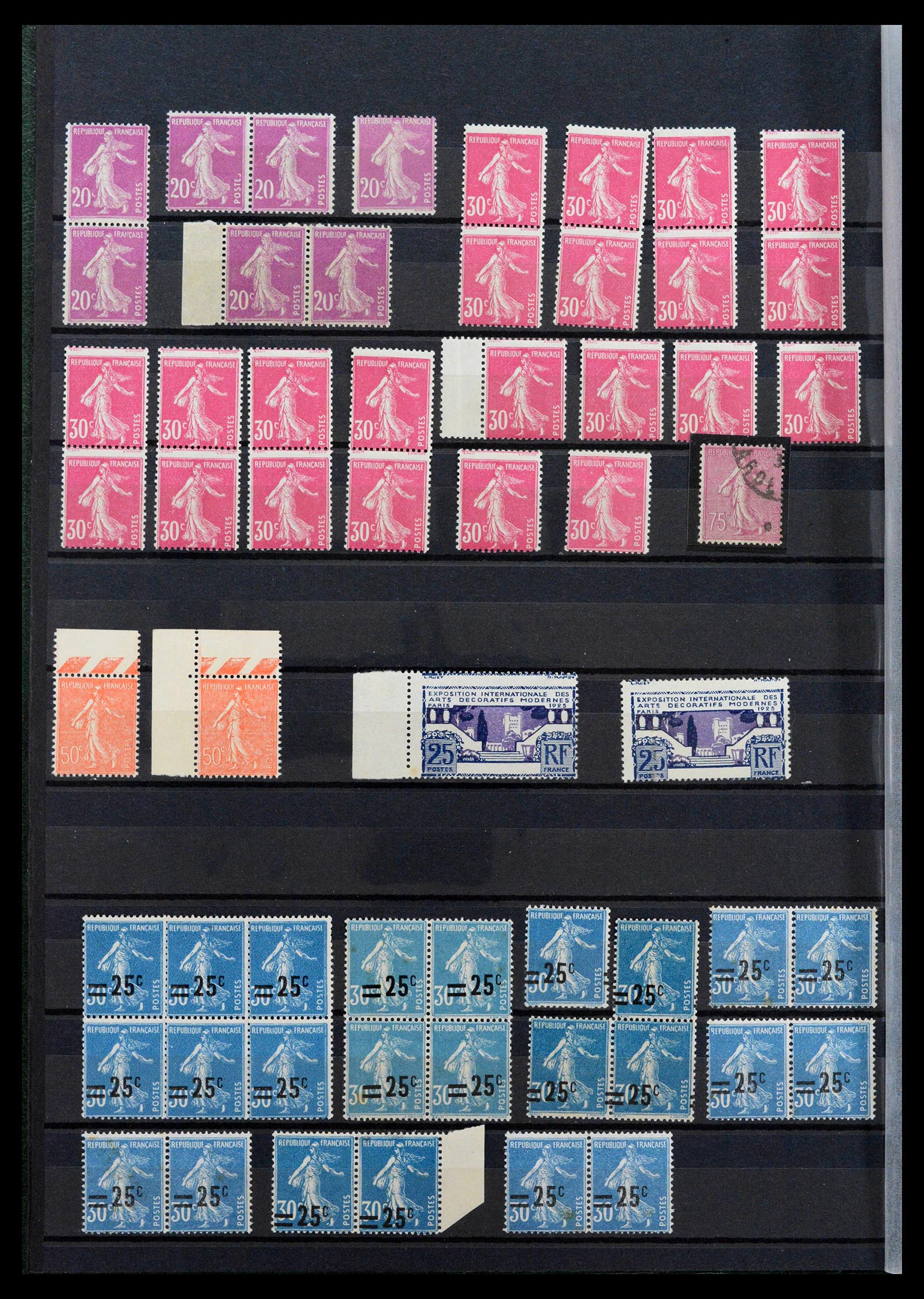 39423 0002 - Postzegelverzameling 39423 Frankrijk variëteiten 1862-1985.