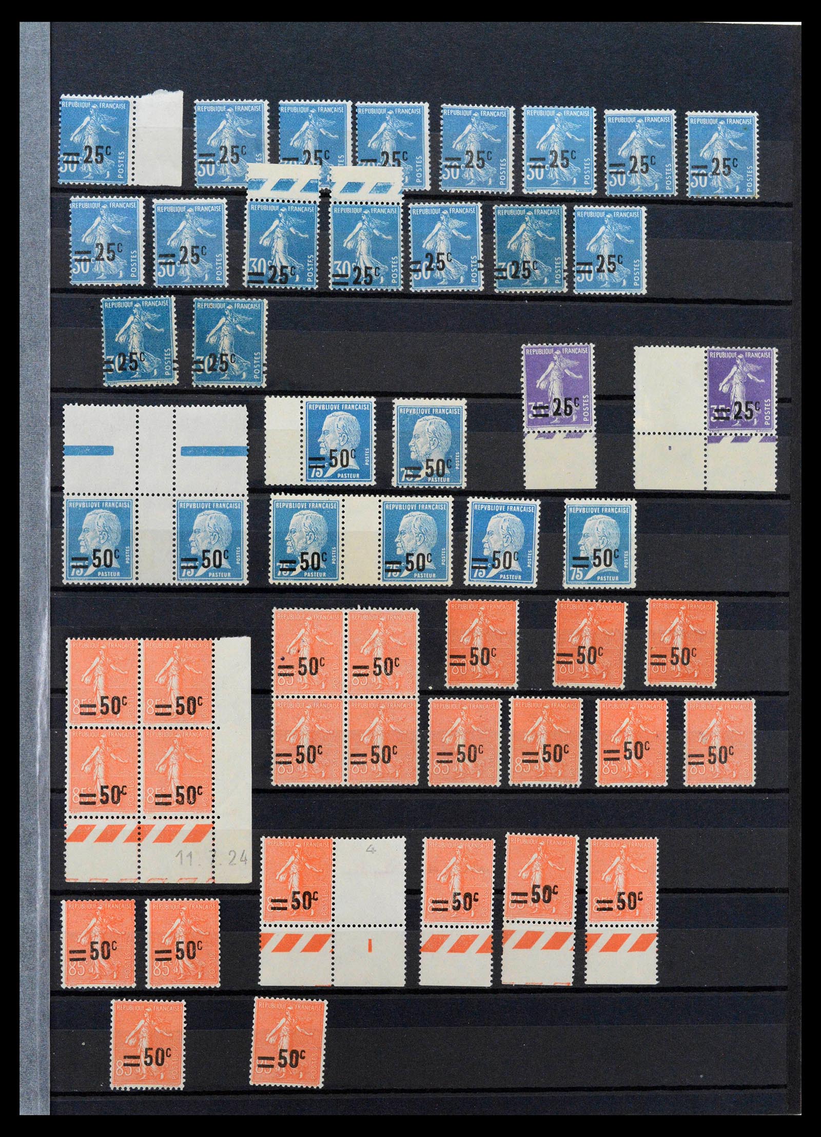 39423 0003 - Postzegelverzameling 39423 Frankrijk variëteiten 1862-1985.