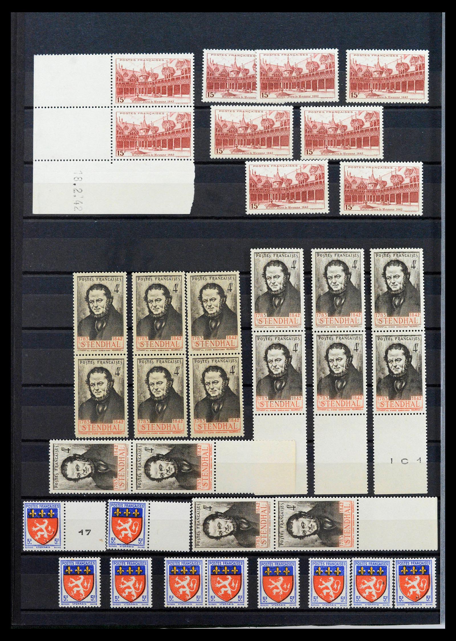 39423 0006 - Postzegelverzameling 39423 Frankrijk variëteiten 1862-1985.