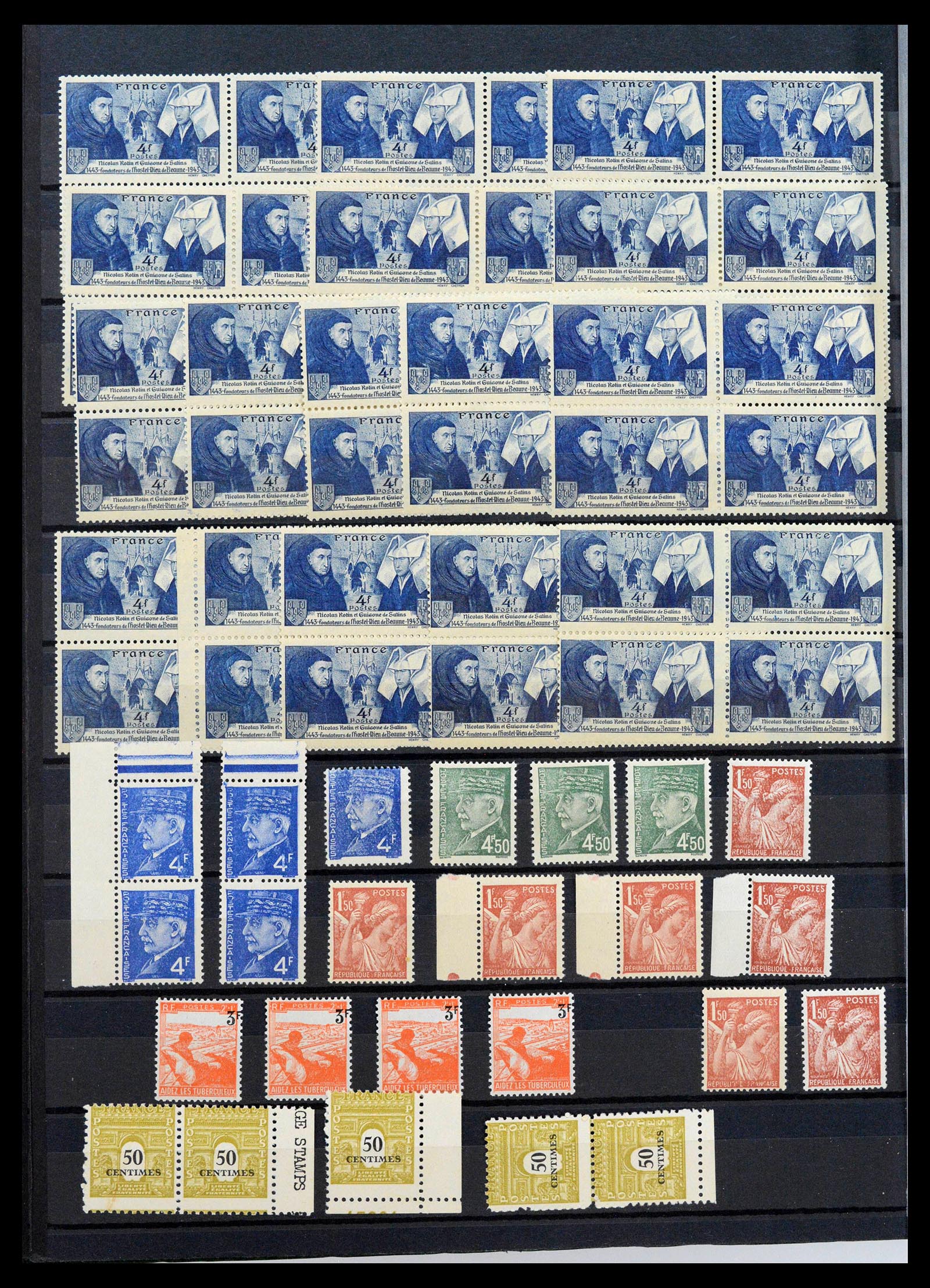 39423 0008 - Postzegelverzameling 39423 Frankrijk variëteiten 1862-1985.