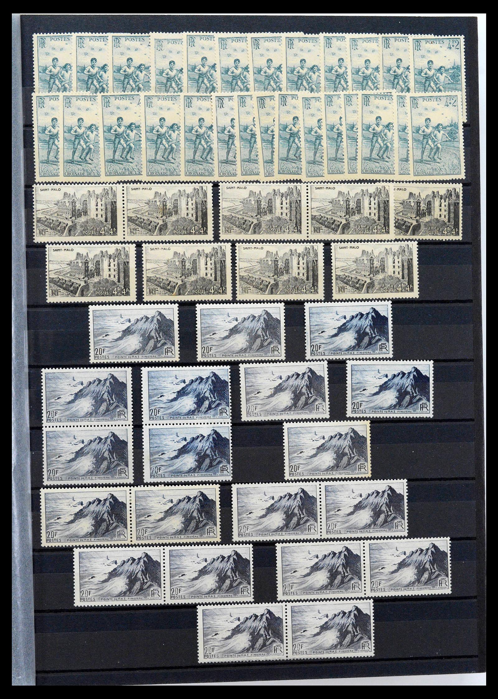 39423 0009 - Postzegelverzameling 39423 Frankrijk variëteiten 1862-1985.