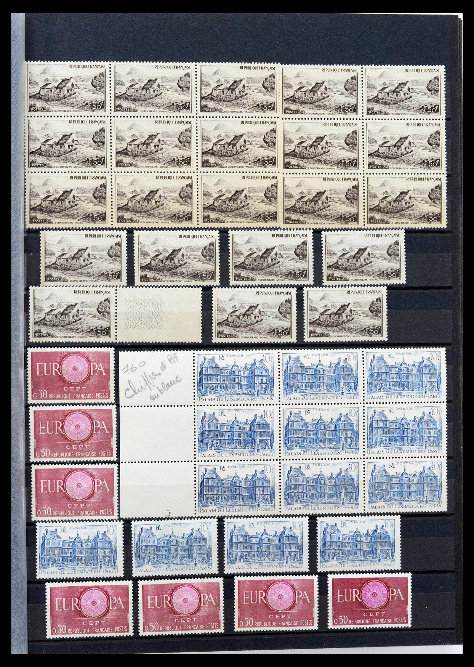 39423 0013 - Postzegelverzameling 39423 Frankrijk variëteiten 1862-1985.