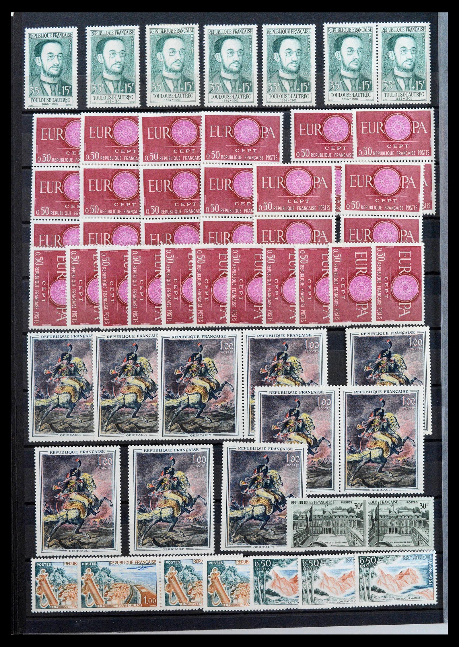 39423 0014 - Postzegelverzameling 39423 Frankrijk variëteiten 1862-1985.