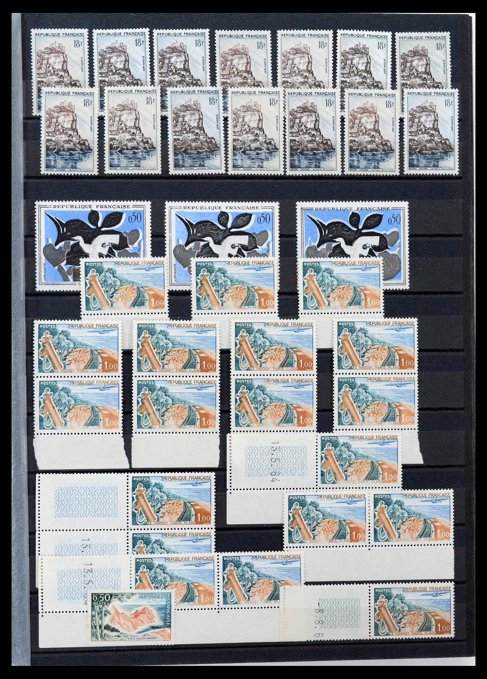 39423 0015 - Postzegelverzameling 39423 Frankrijk variëteiten 1862-1985.