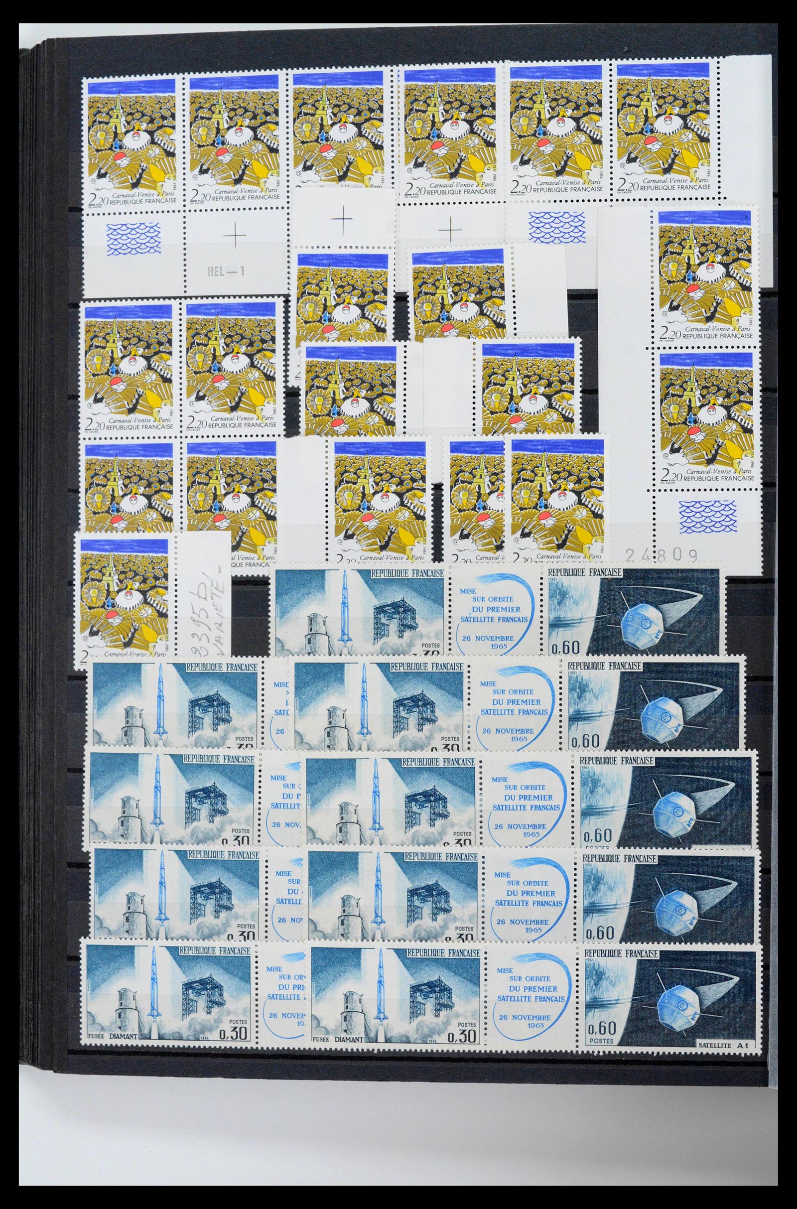 39423 0026 - Postzegelverzameling 39423 Frankrijk variëteiten 1862-1985.